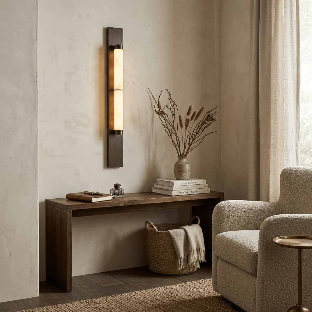 Columnar Alabaster Sconce - Image 4