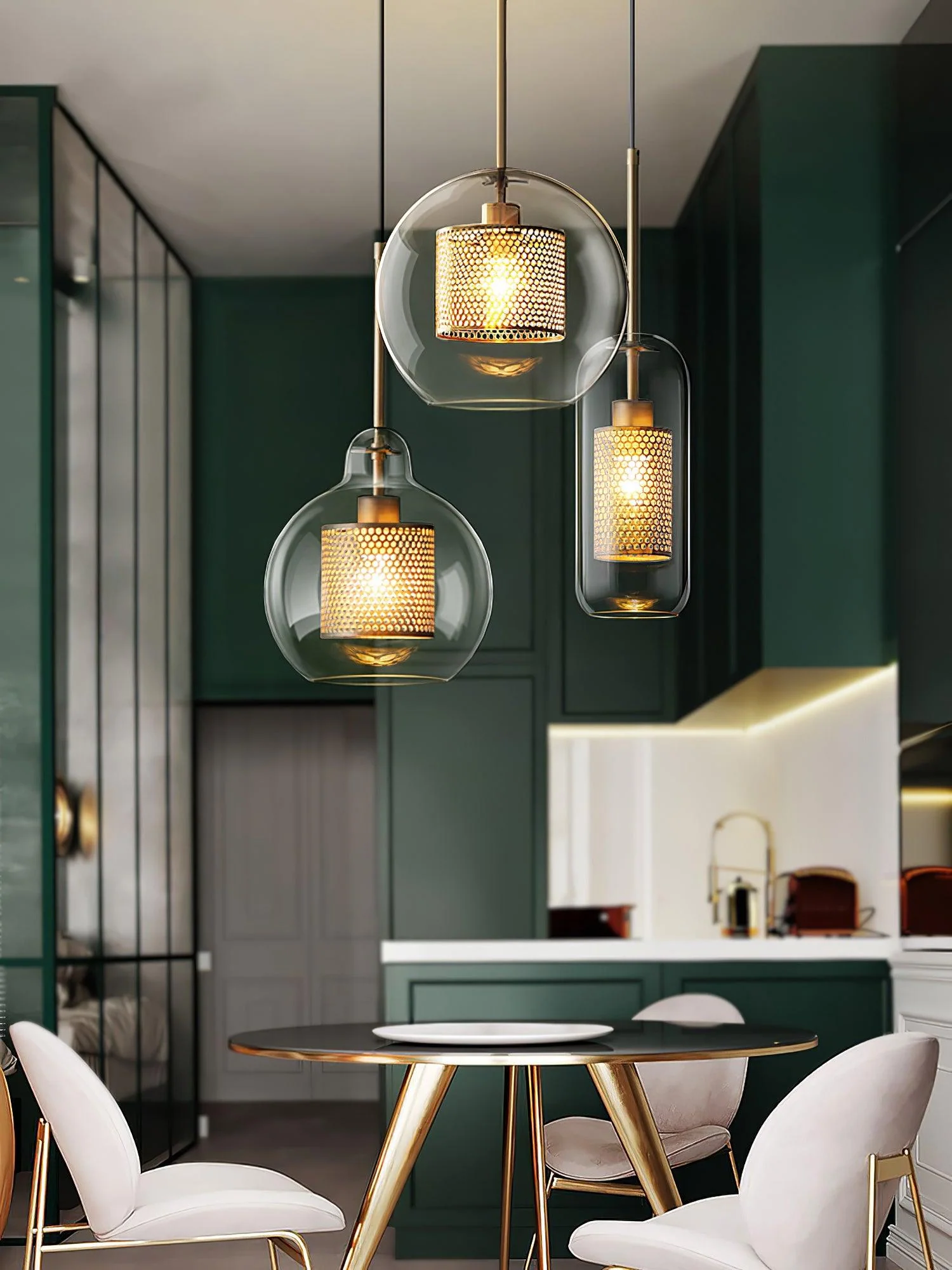 Combined Chiswick Glass Pendant Light - Image 33