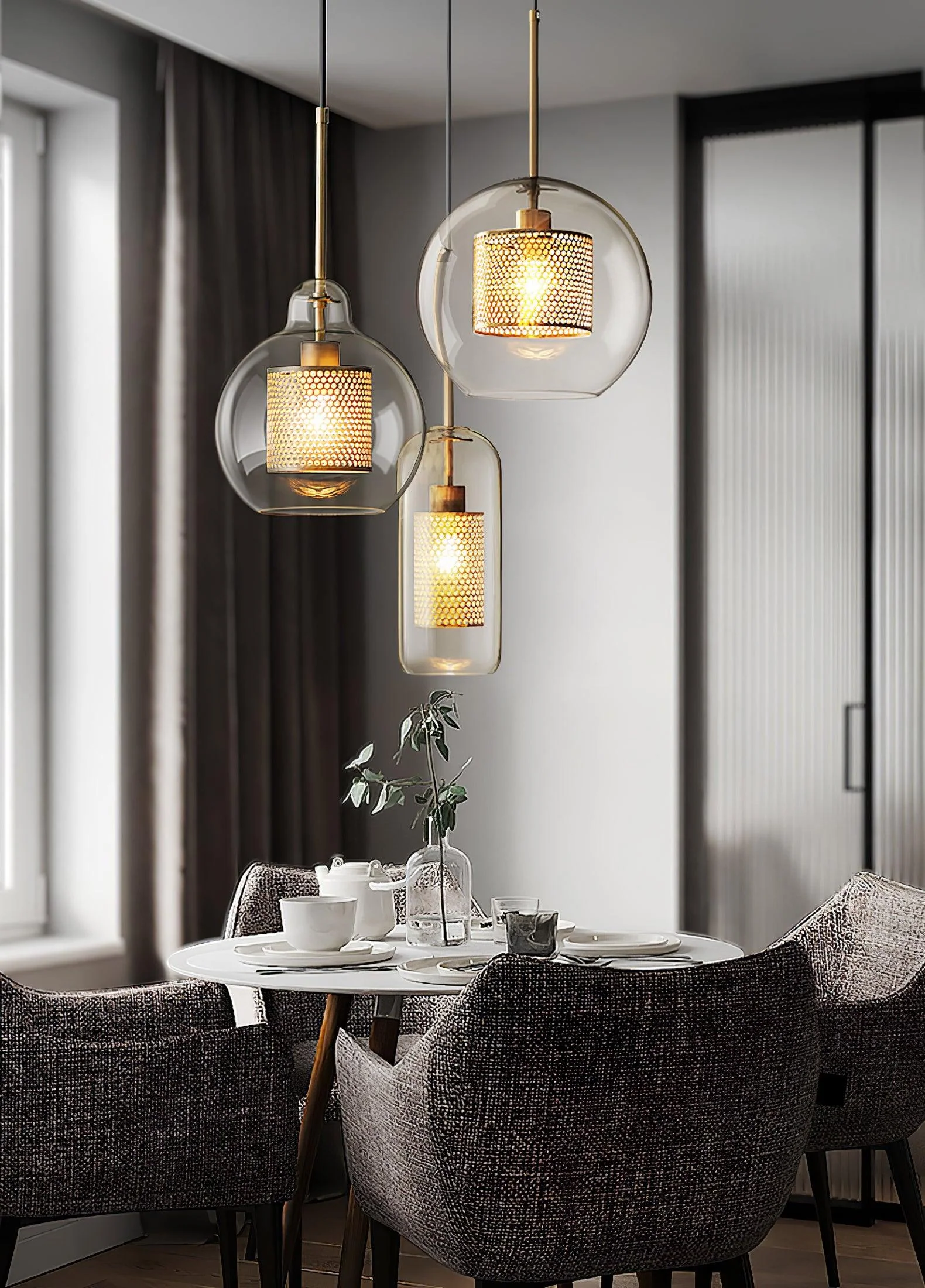 Combined Chiswick Glass Pendant Light - Image 39
