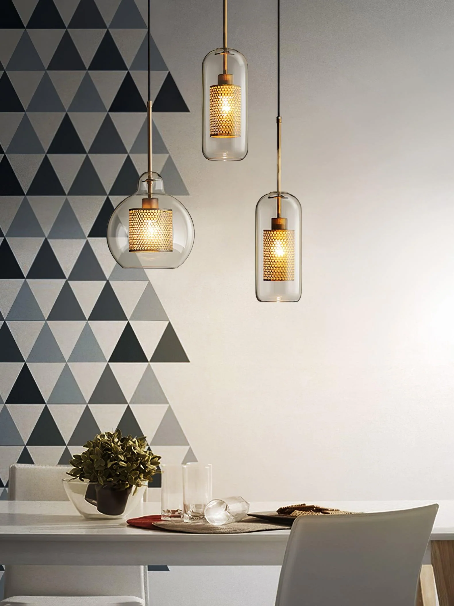 Combined Chiswick Glass Pendant Light - Image 54