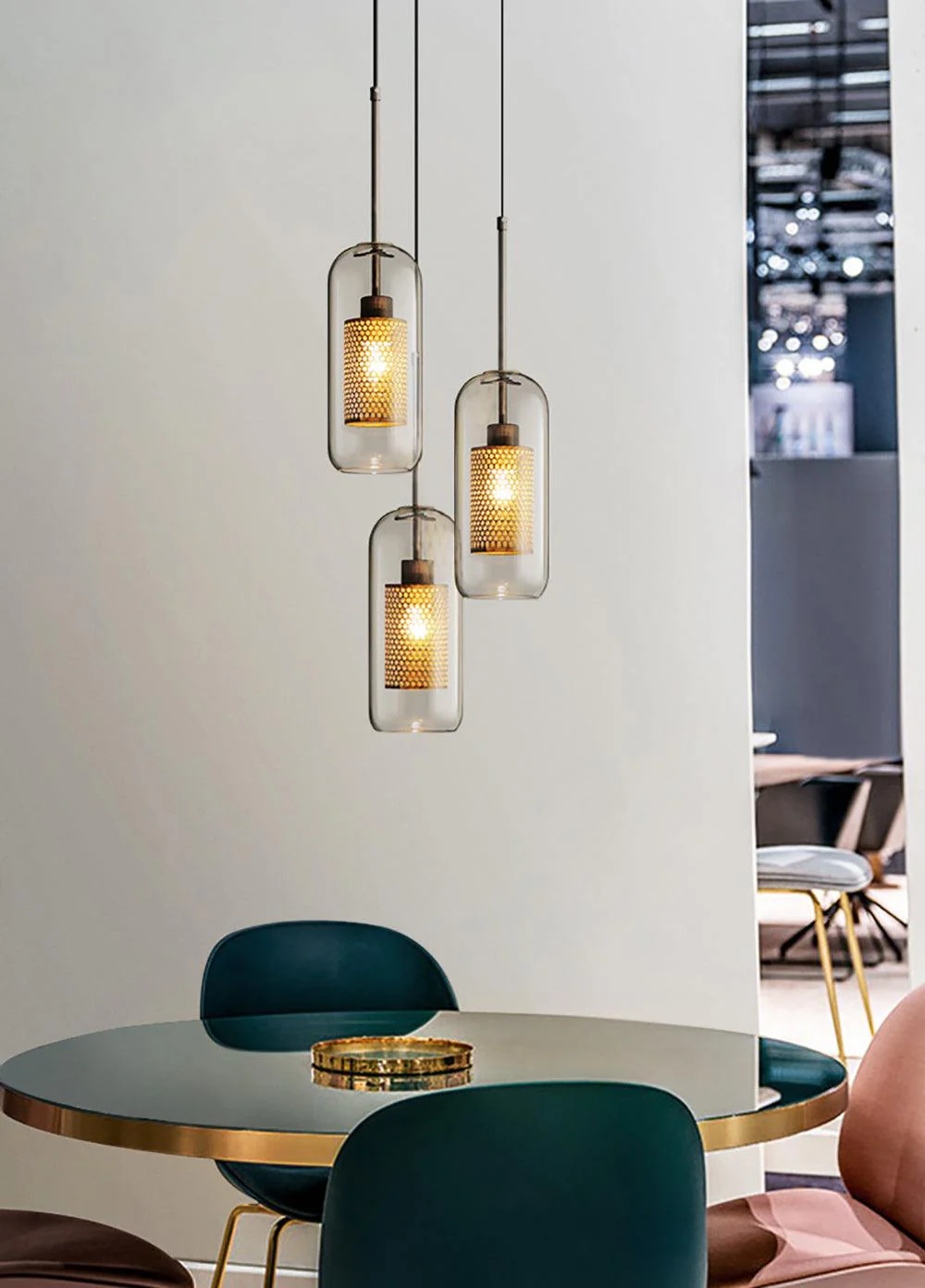 Combined Chiswick Glass Pendant Light - Image 6