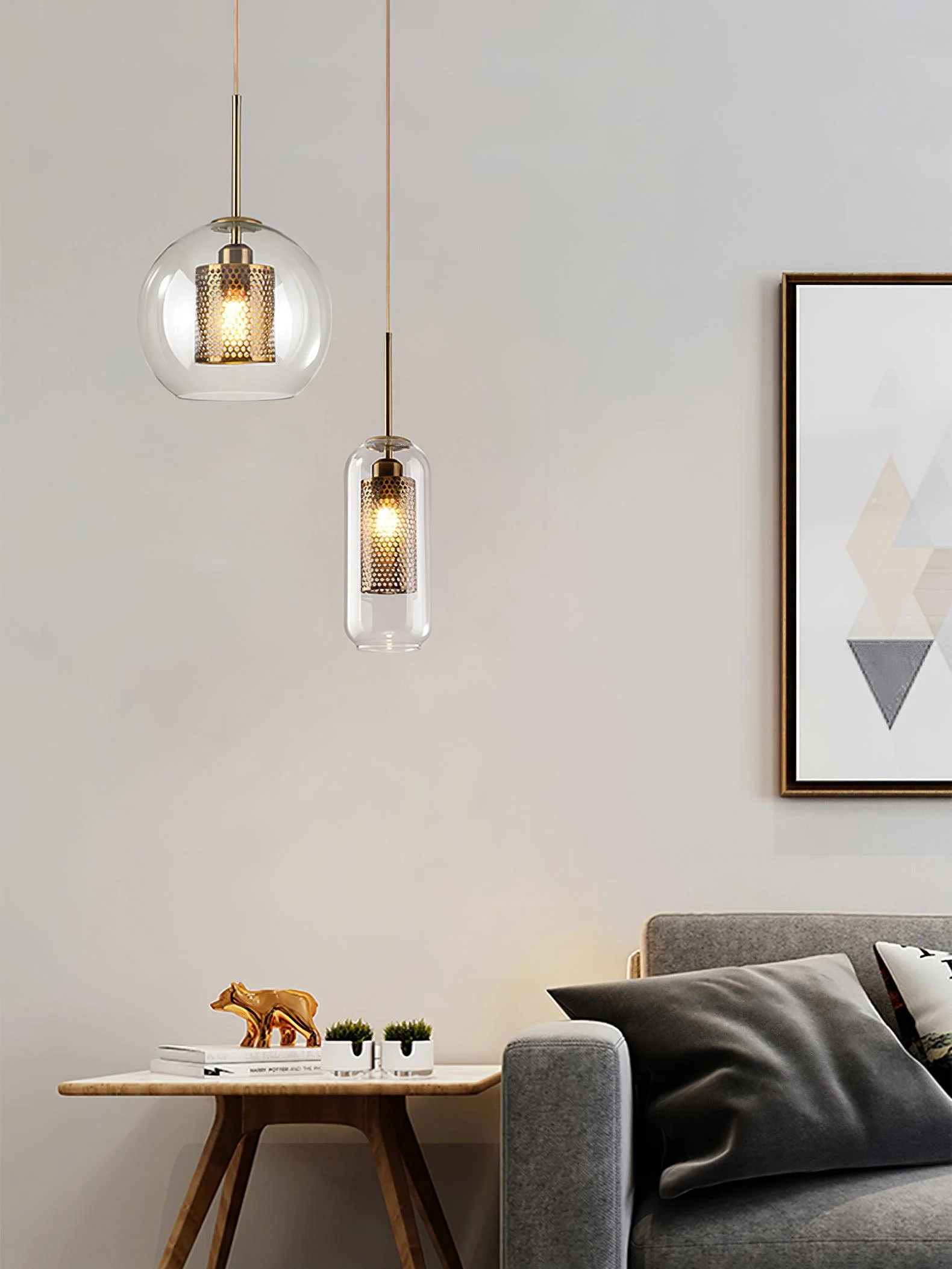 Combined Chiswick Glass Pendant Light - Image 62