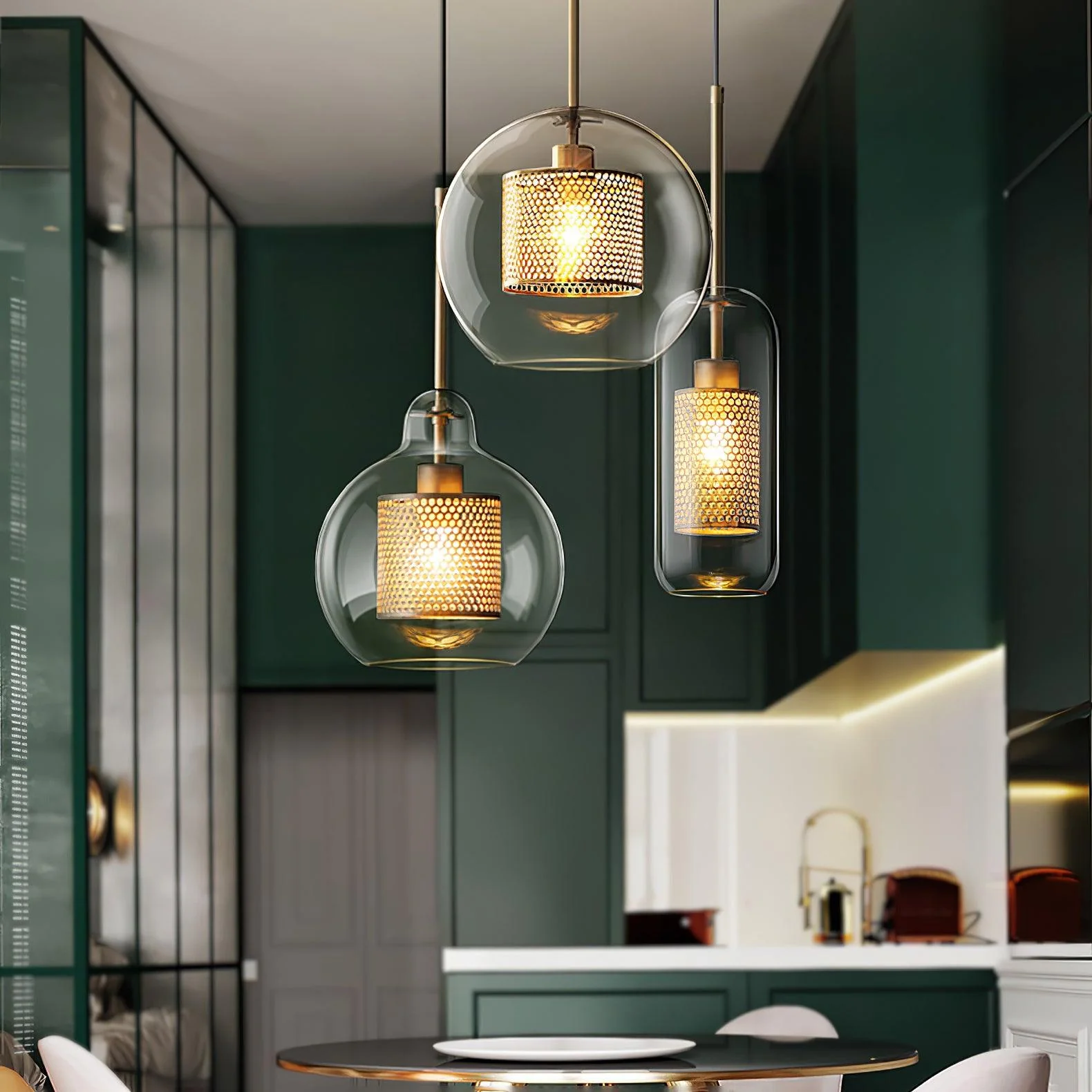 Combined Chiswick Glass Pendant Light - Image 64