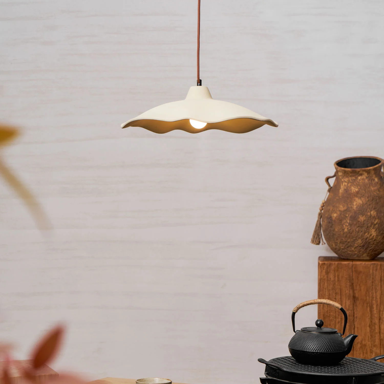 Concrete Petal Pendant Light - Image 2