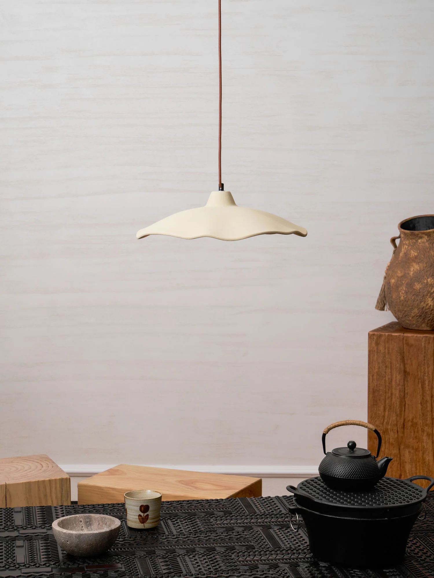 Concrete Petal Pendant Light - Image 6