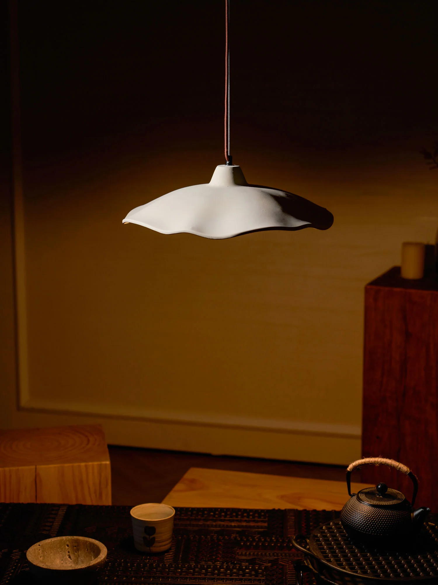 Concrete Petal Pendant Light - Image 9