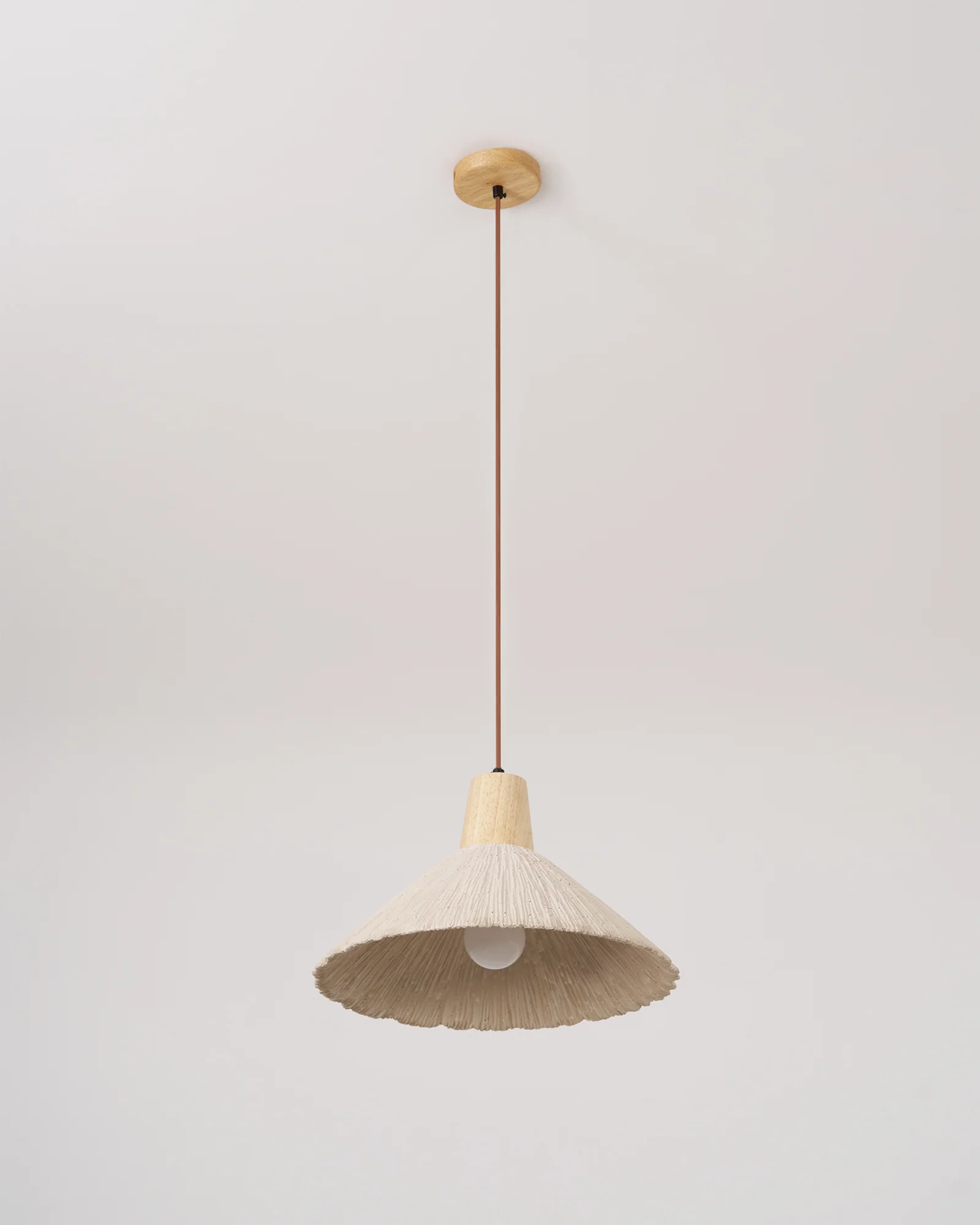 Concrete Pleated Pendant Lamp - Image 102