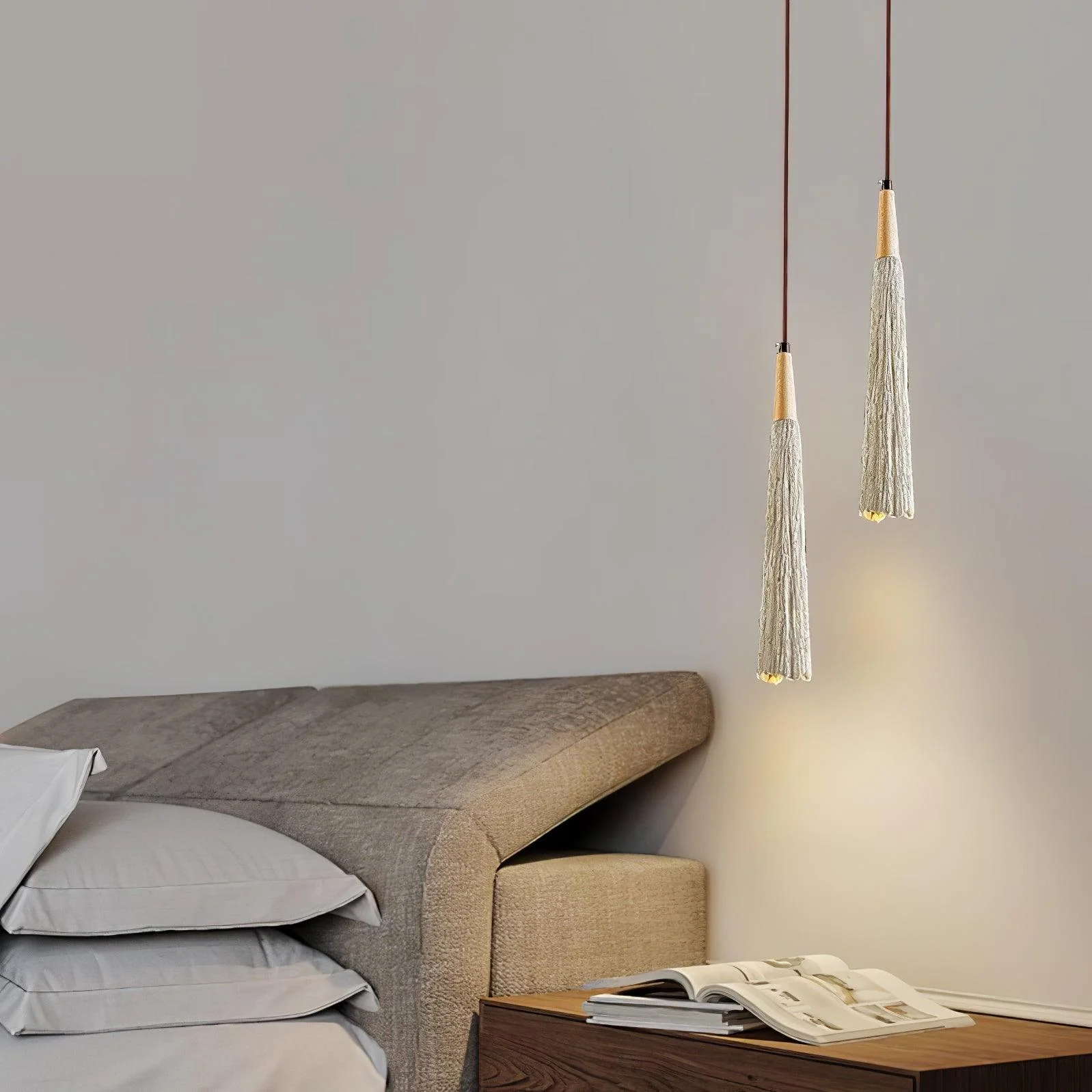 Concrete Pleated Pendant Lamp - Image 29