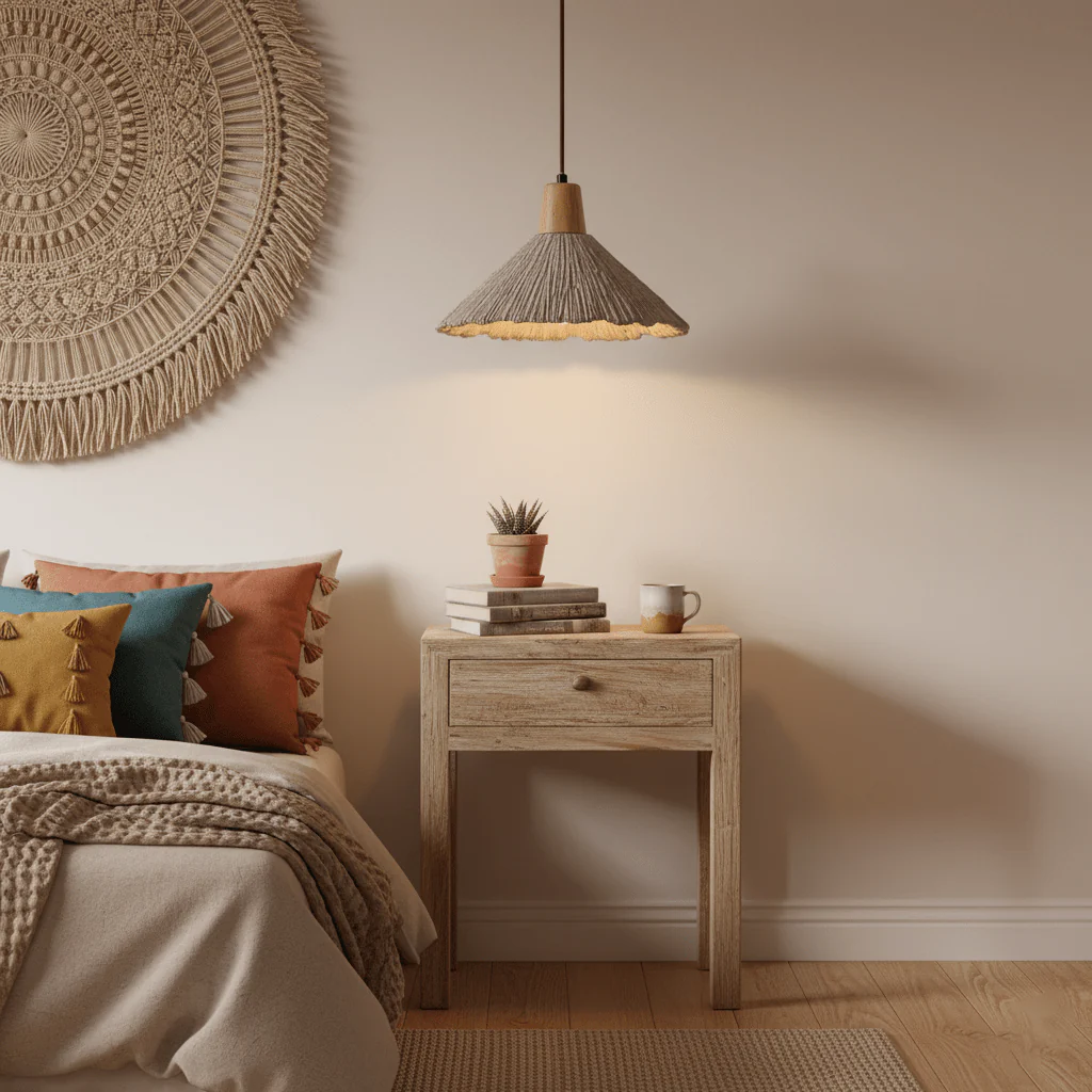 Concrete Pleated Pendant Lamp - Image 4