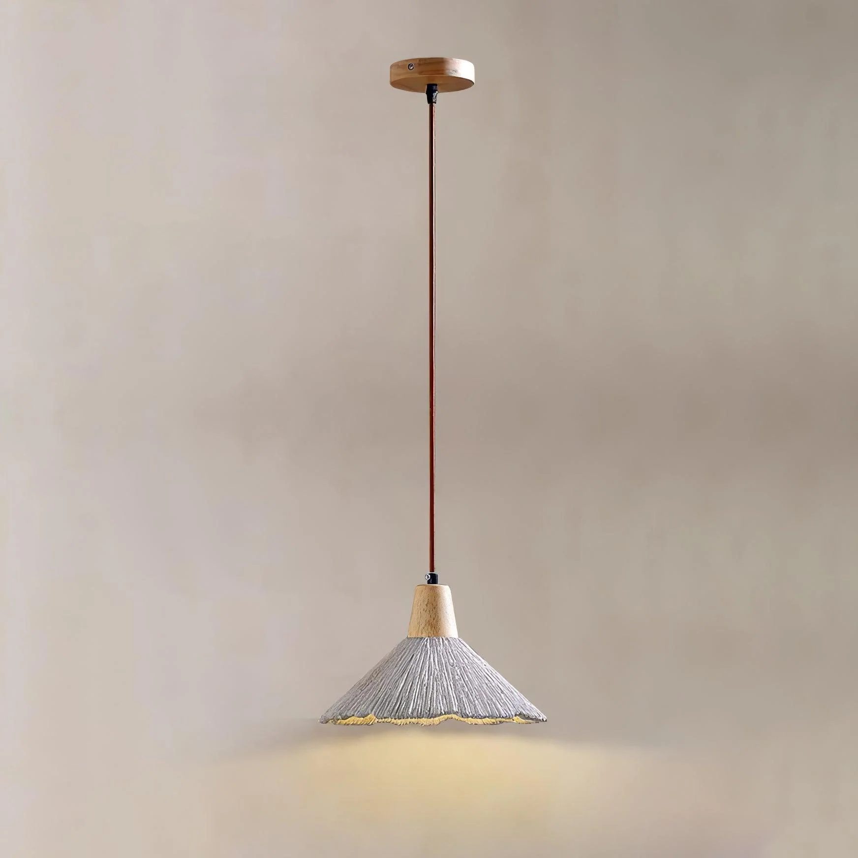 Concrete Pleated Pendant Lamp - Image 46