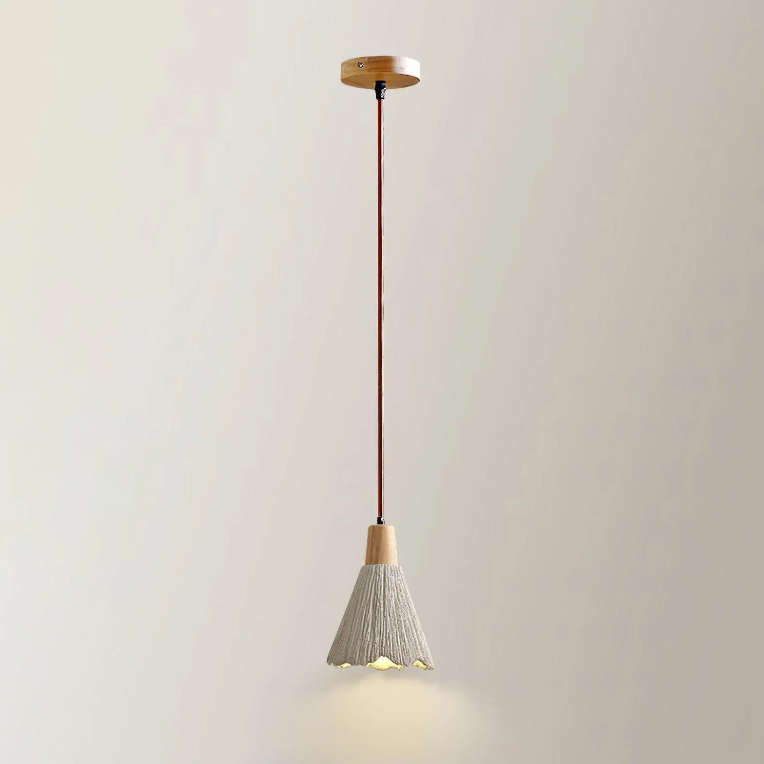 Concrete Pleated Pendant Lamp - Image 56