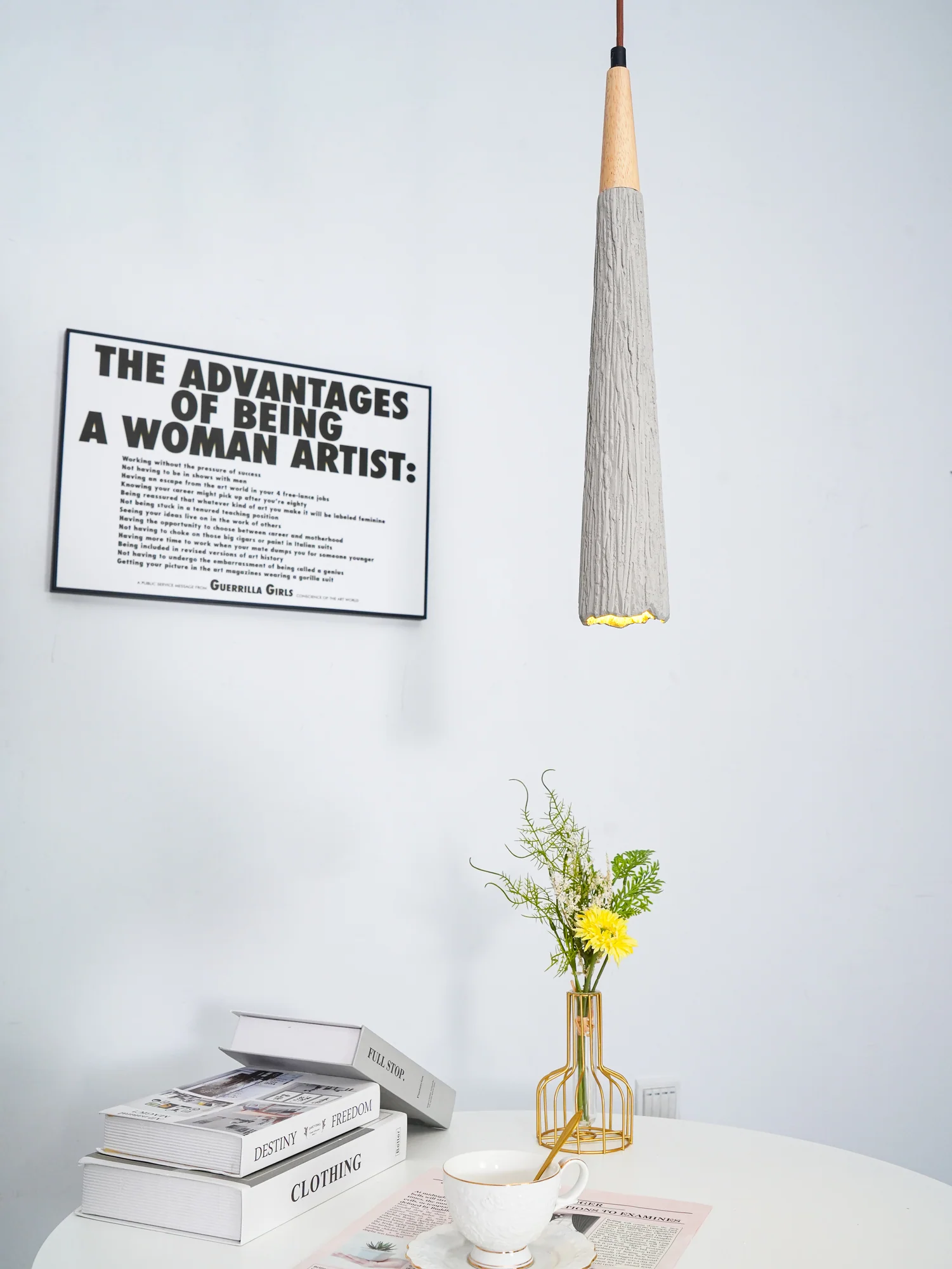 Concrete Pleated Pendant Lamp - Image 89