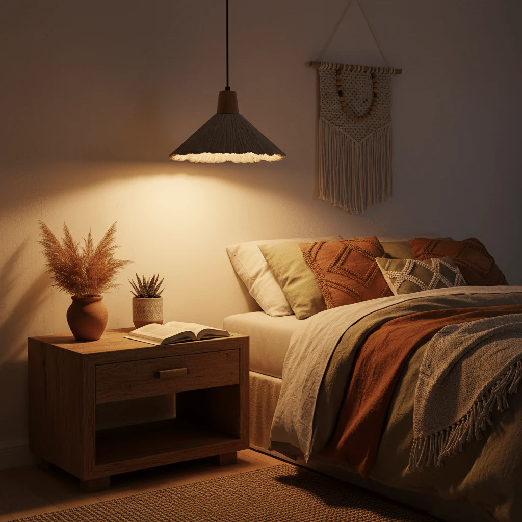 Concrete Pleated Pendant Lamp - Image 9