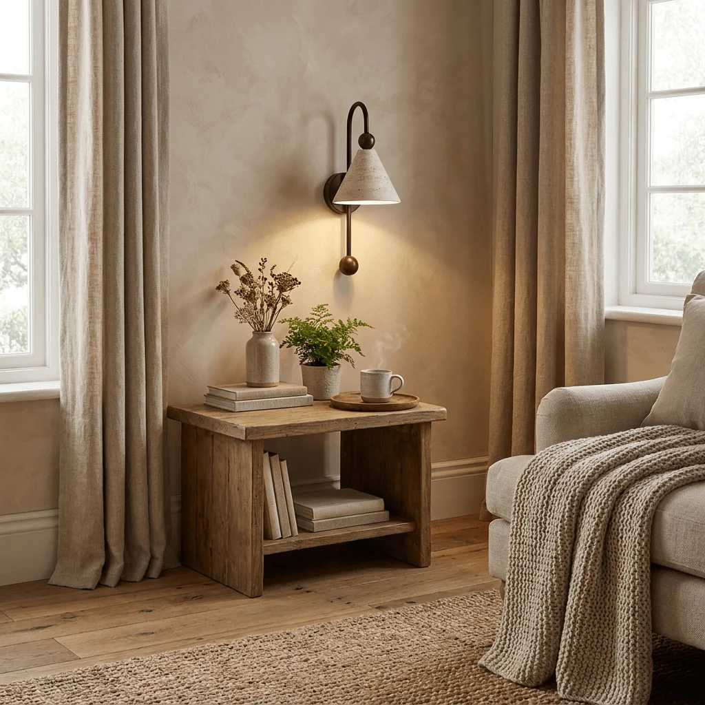 Cone Travertine Arc Sconce - Image 8