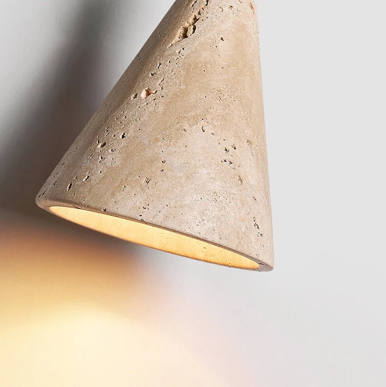 Cone Wood Bead Wall Sconce - Image 4