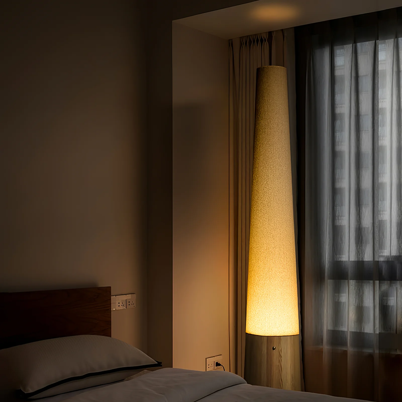 Cone Wooden Floor Lamp - Image 11