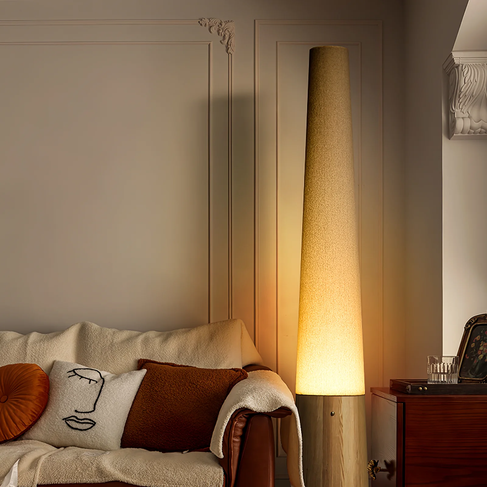Cone Wooden Floor Lamp - Image 12