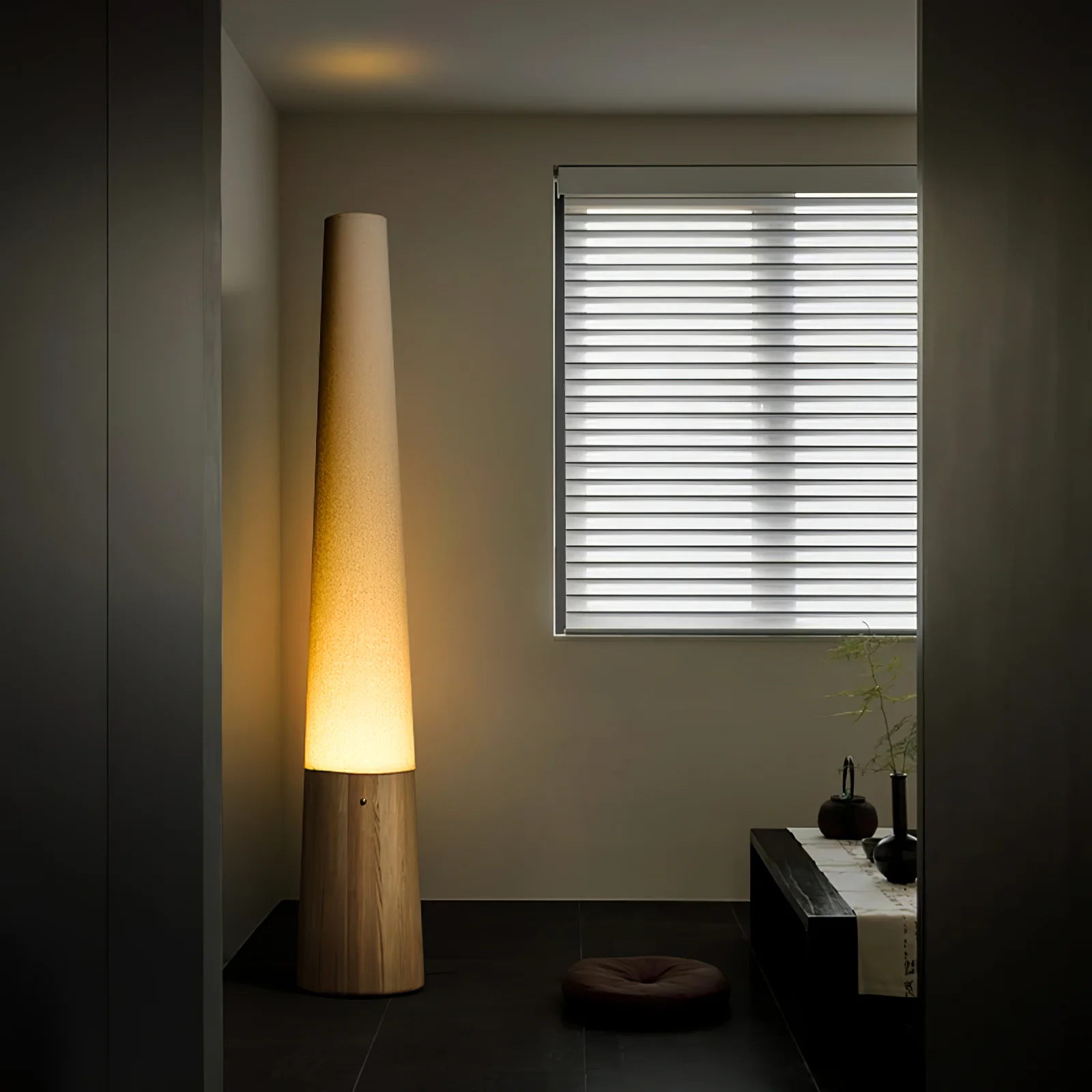 Cone Wooden Floor Lamp - Image 7