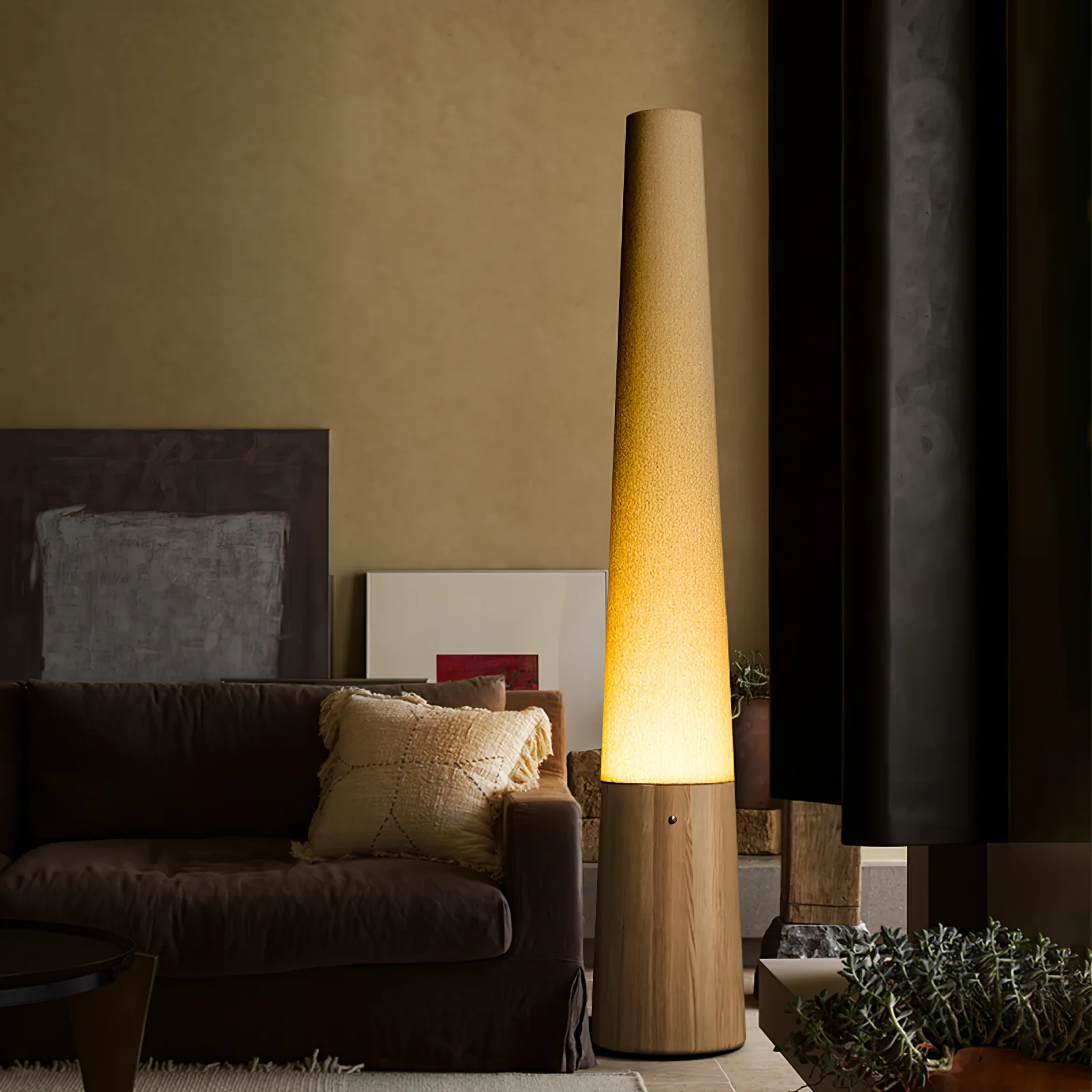 Cone Wooden Floor Lamp - Image 9