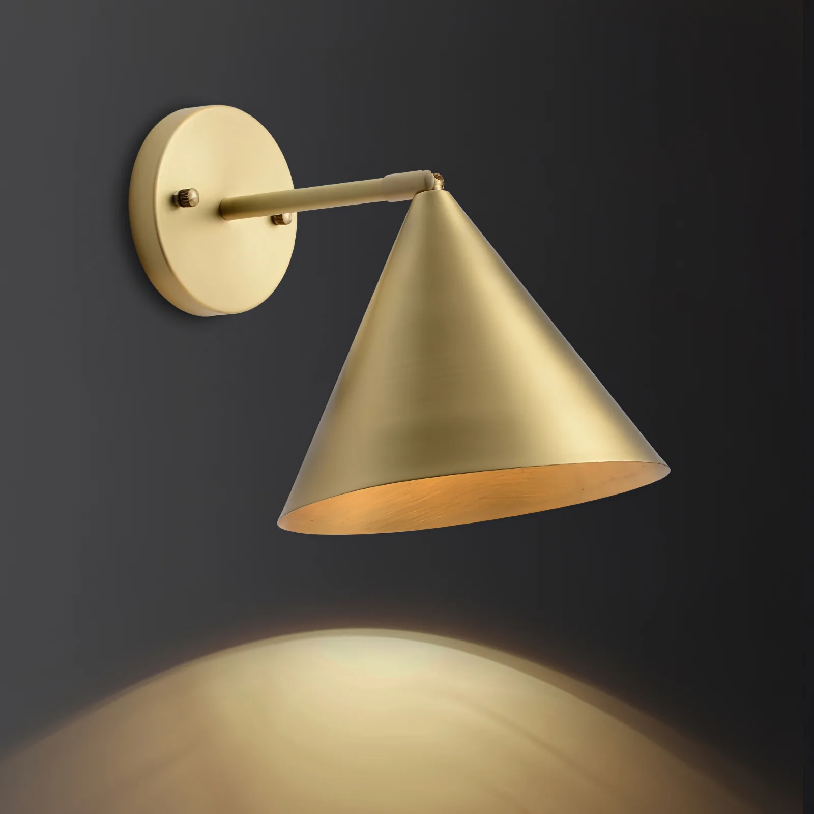 Conica Brass Wall Light - Image 3