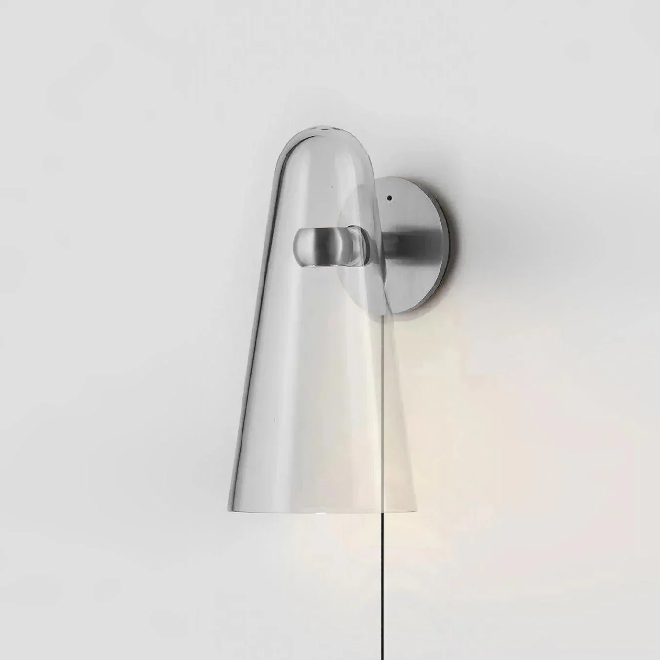 Conical Glass Plug-in Wall Lamp - Image 4