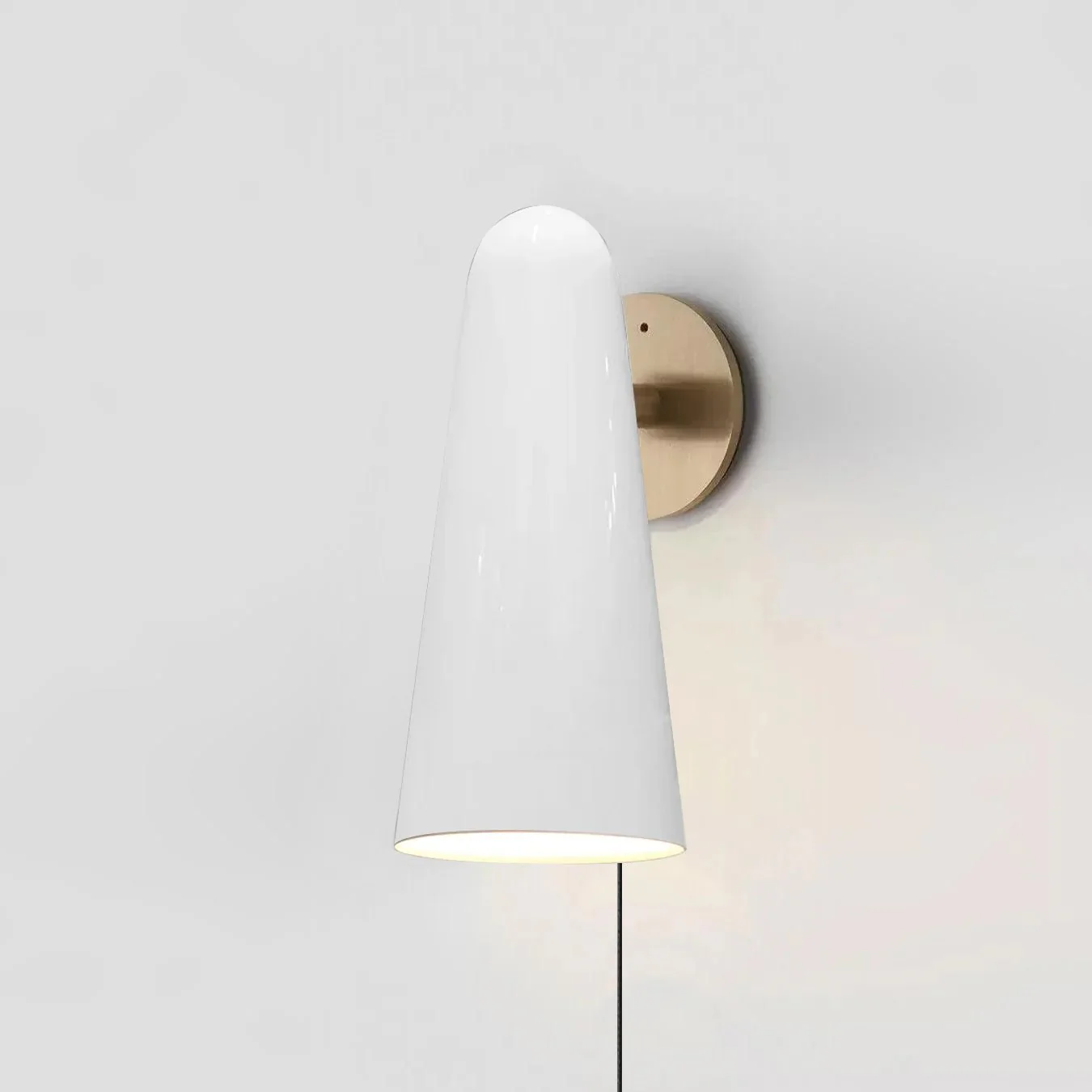 Conical Glass Plug-in Wall Lamp - Image 8