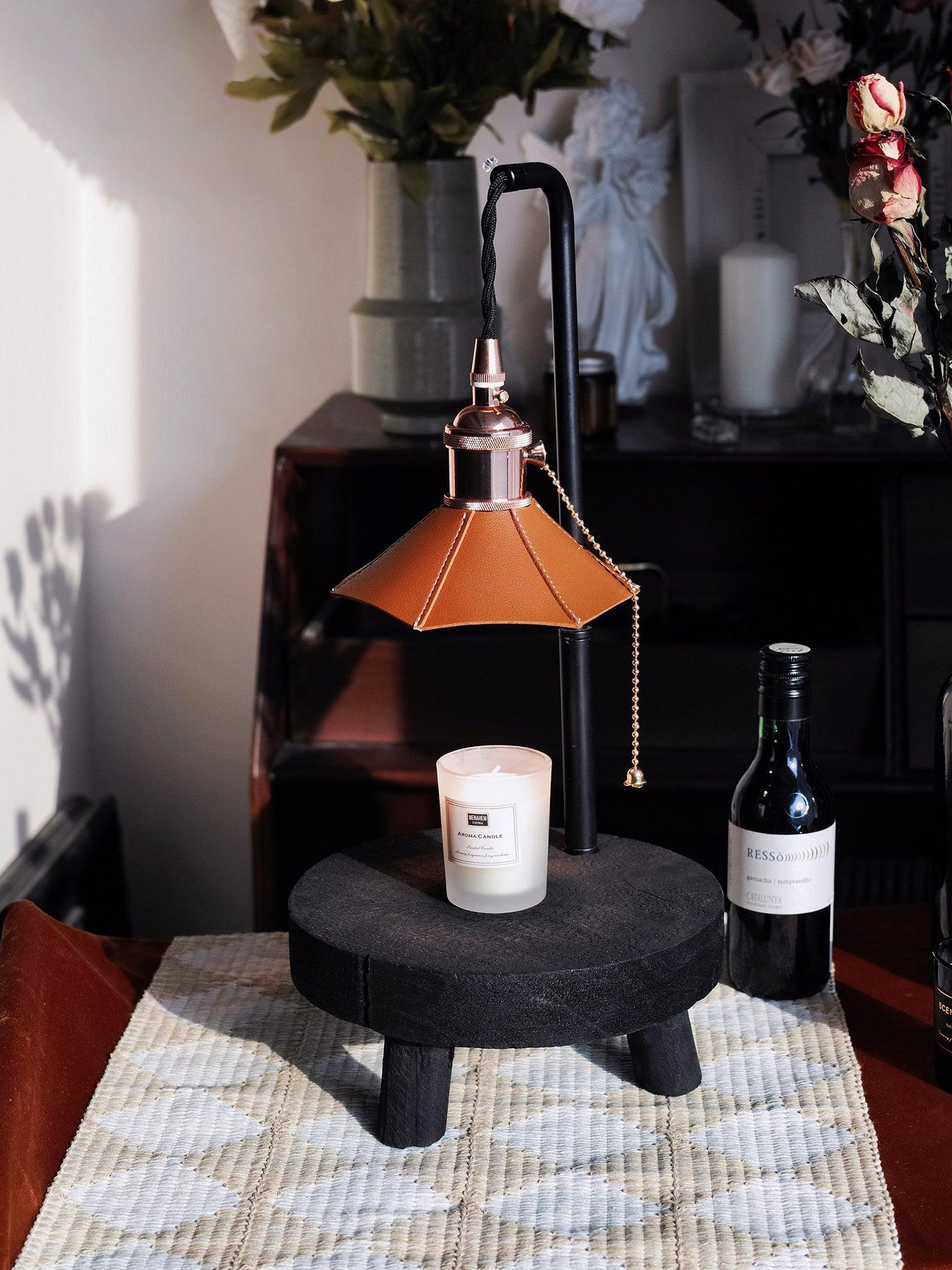 Cordero Wooden Stool Table Lamp - Image 11