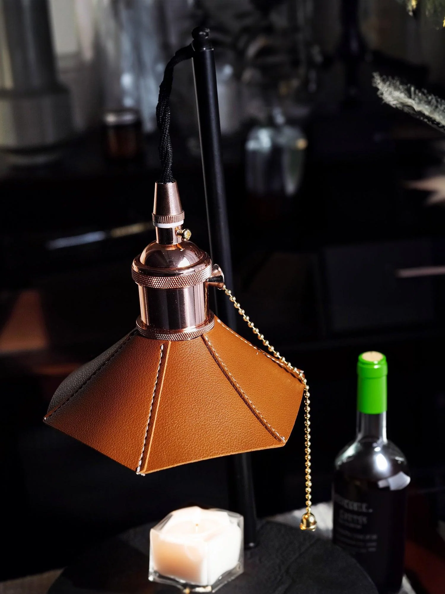 Cordero Wooden Stool Table Lamp - Image 24