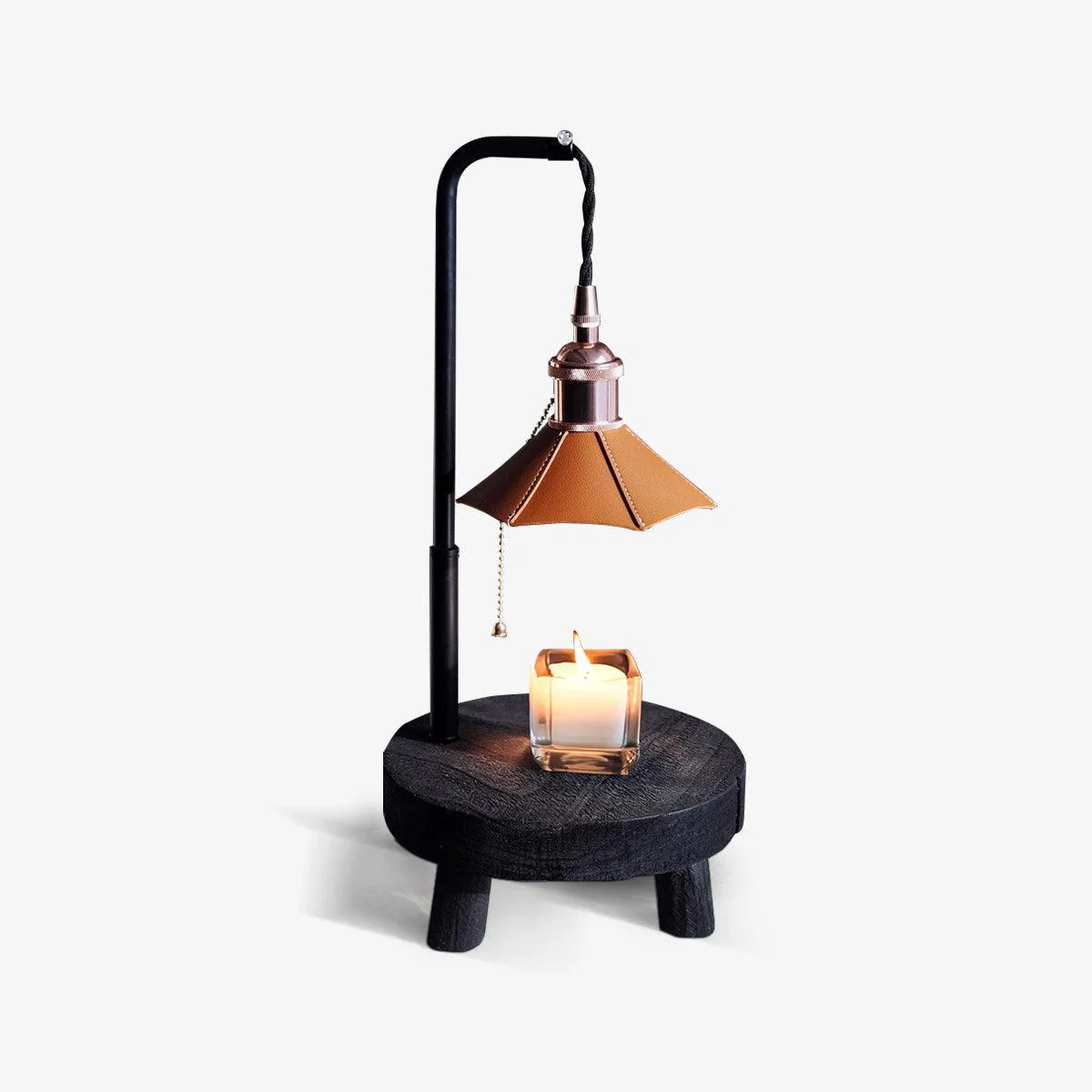 Cordero Wooden Stool Table Lamp - Image 25