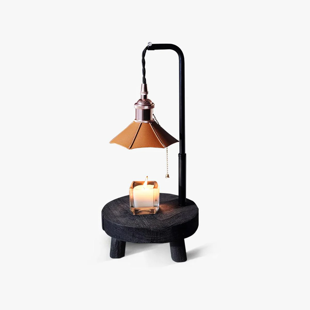 Cordero Wooden Stool Table Lamp - Image 26
