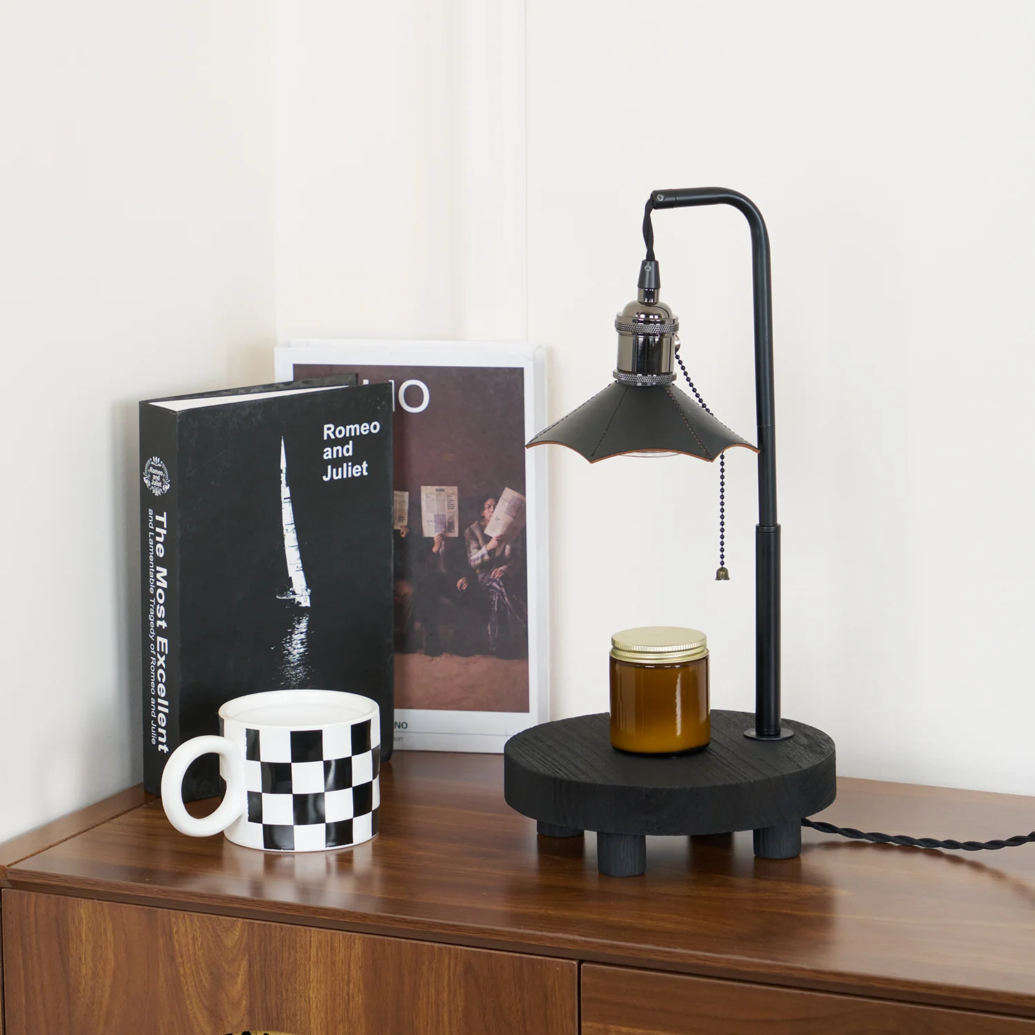 Cordero Wooden Stool Table Lamp - Image 27