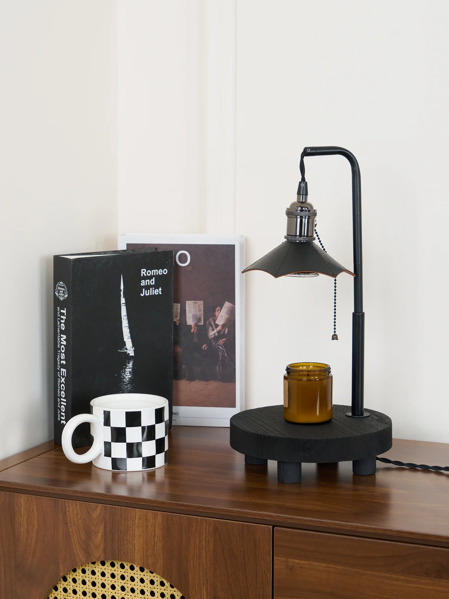 Cordero Wooden Stool Table Lamp - Image 29