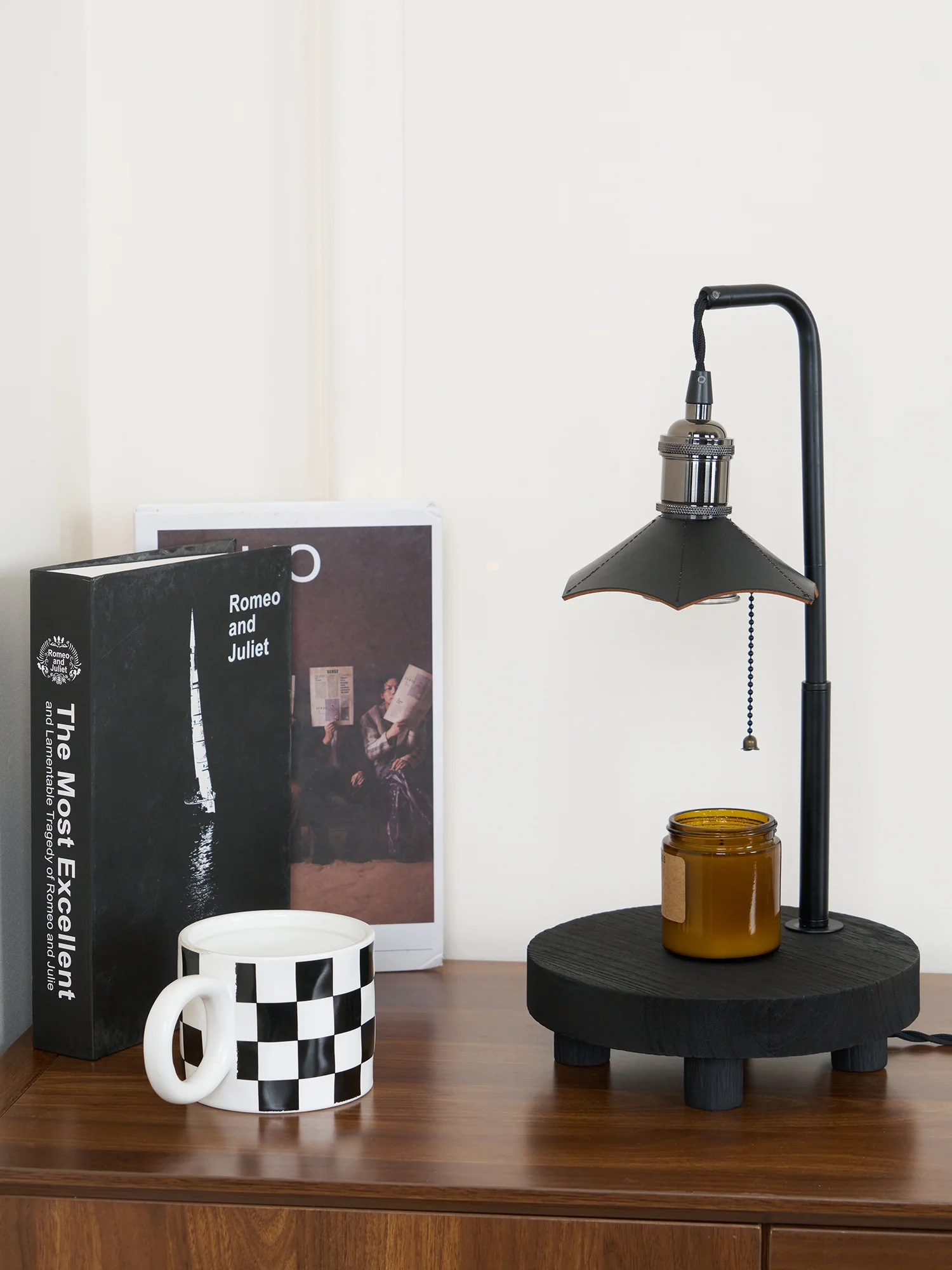 Cordero Wooden Stool Table Lamp - Image 31