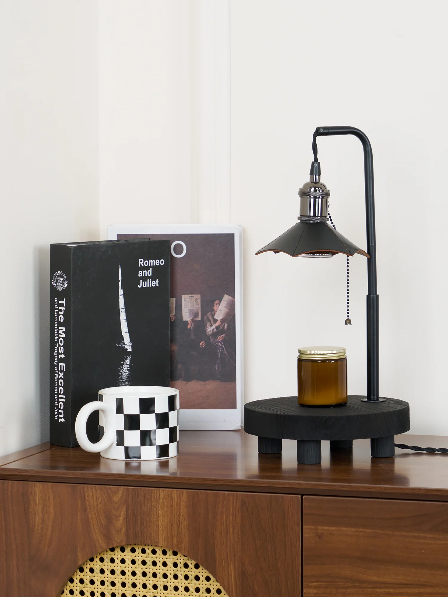 Cordero Wooden Stool Table Lamp - Image 34