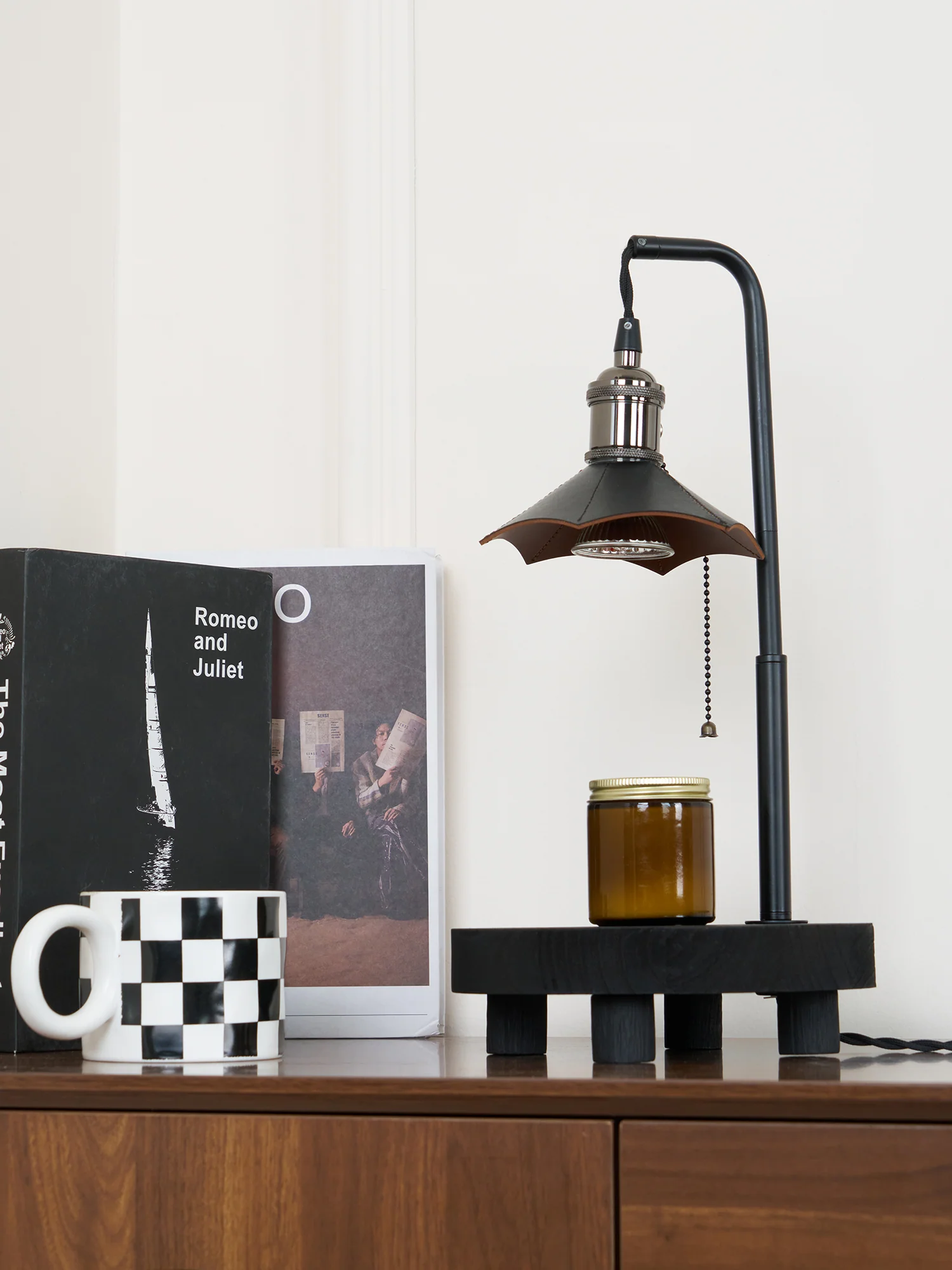 Cordero Wooden Stool Table Lamp - Image 35
