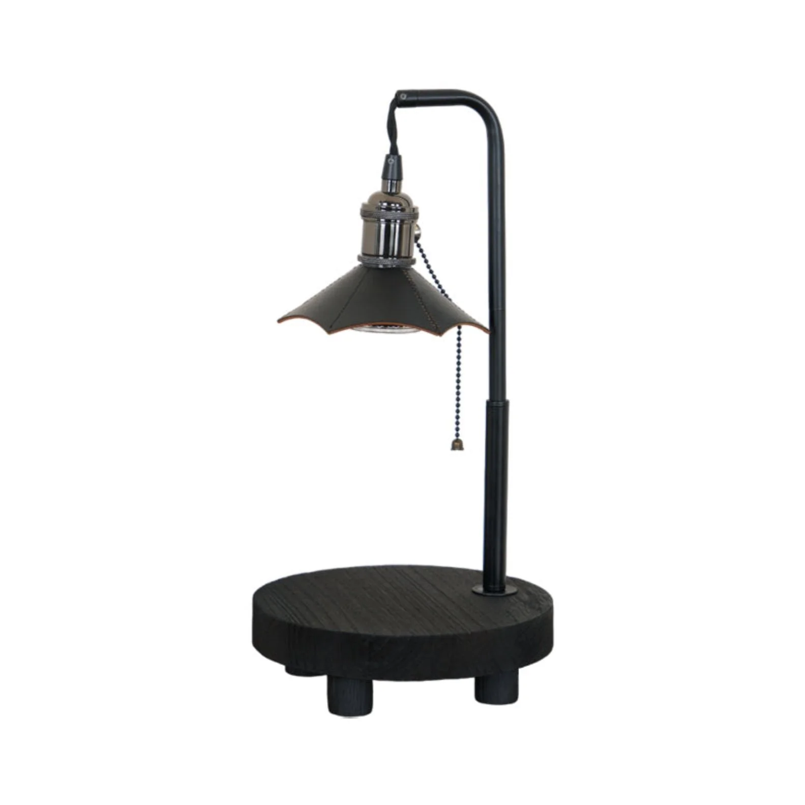 Cordero Wooden Stool Table Lamp - Image 36