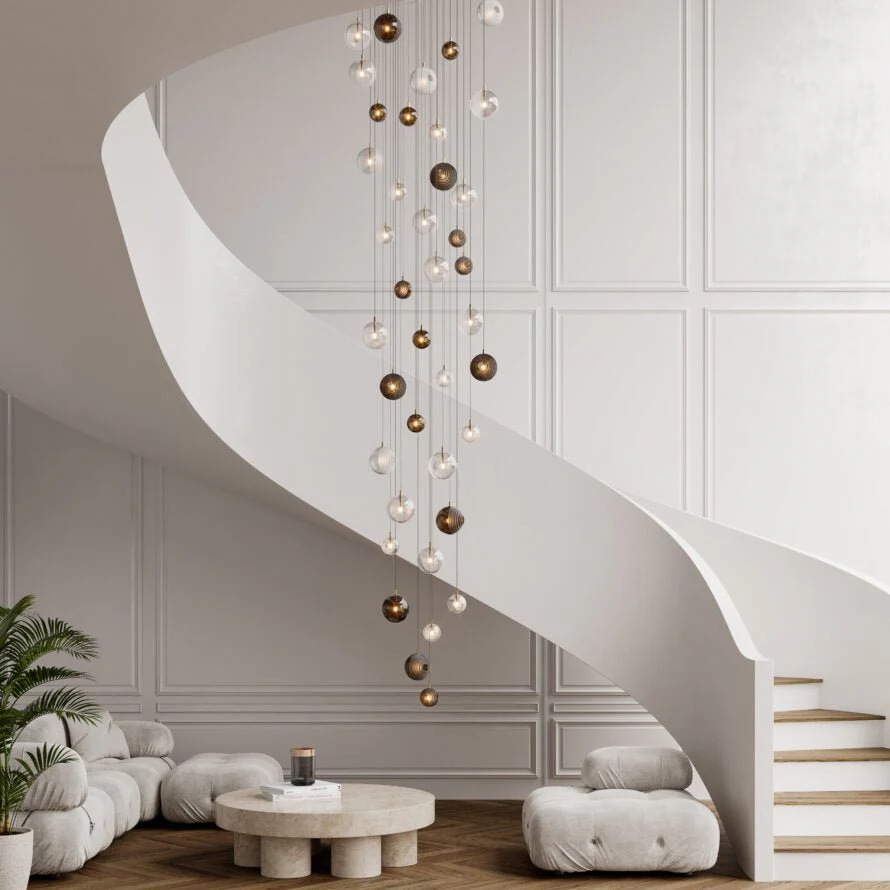 Cosmic Sphere Cascade Chandelier - Image 25