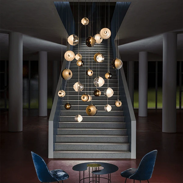 Cosmic Sphere Cascade Chandelier - Image 5