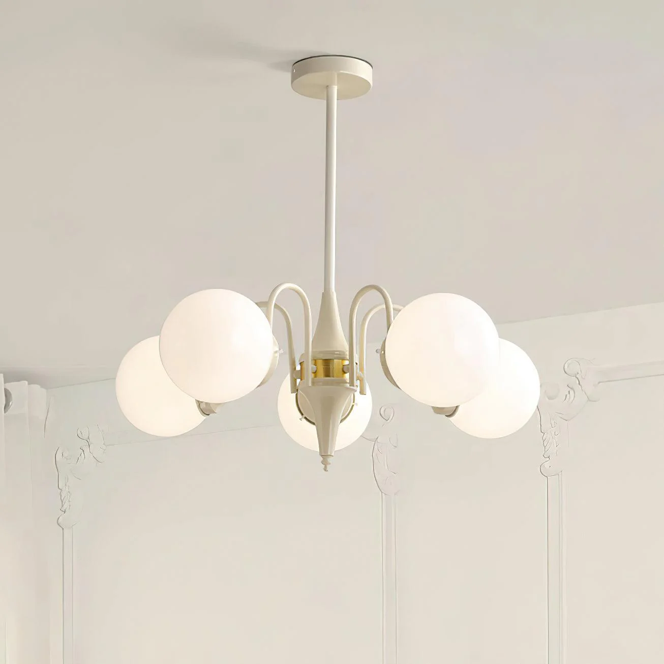 Cream Ball Chandelier - Image 3