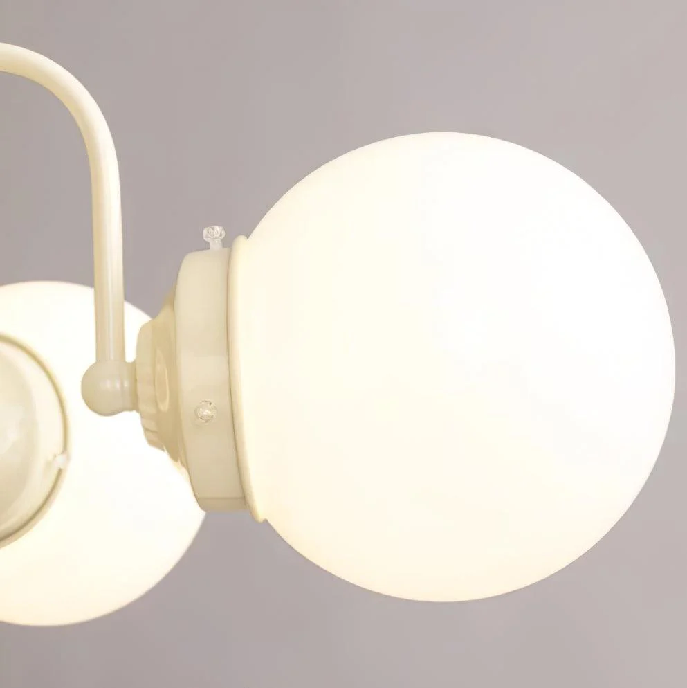 Cream Glass Ball Chandelier - Image 21