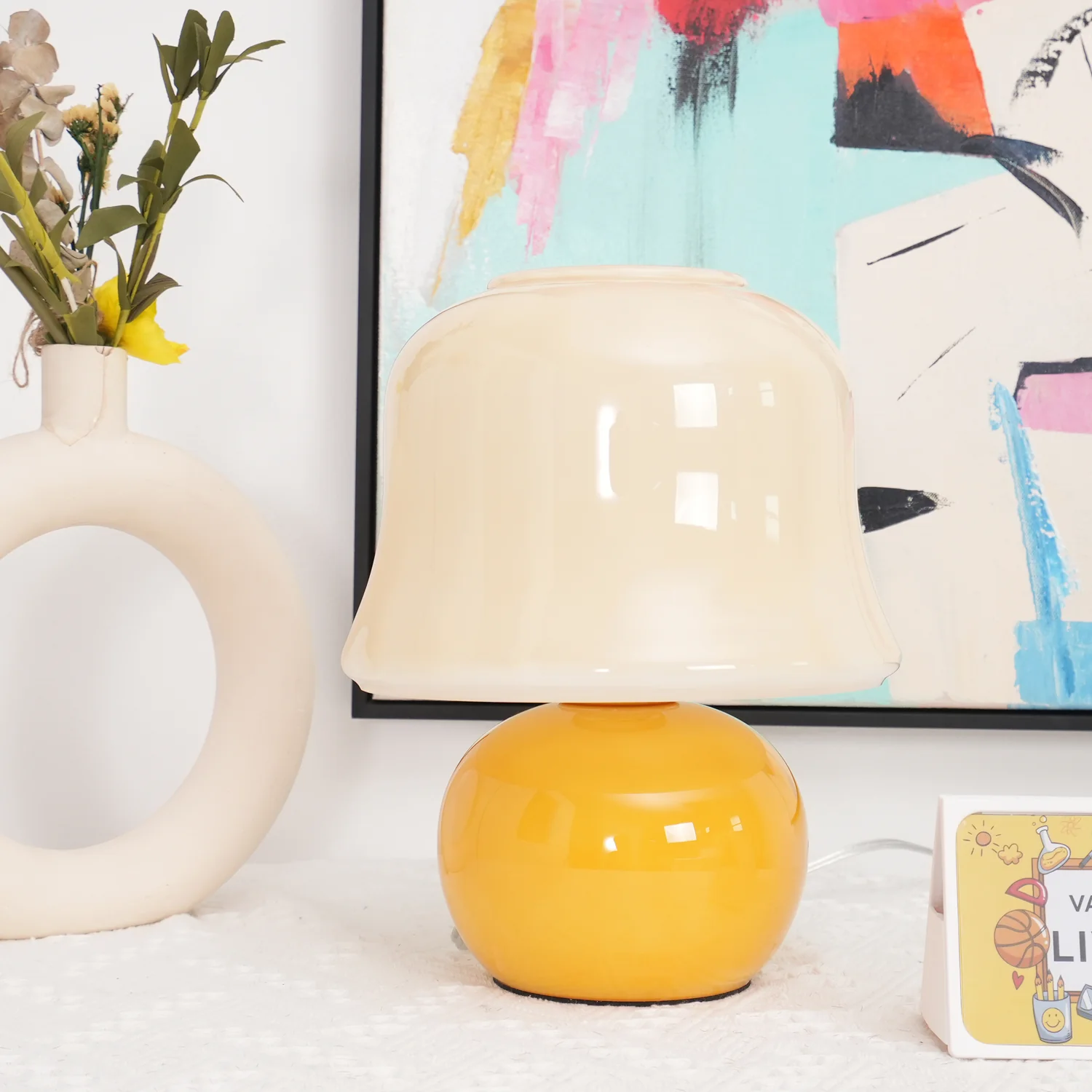 Creamy Mushroom Table Lamp - Image 67