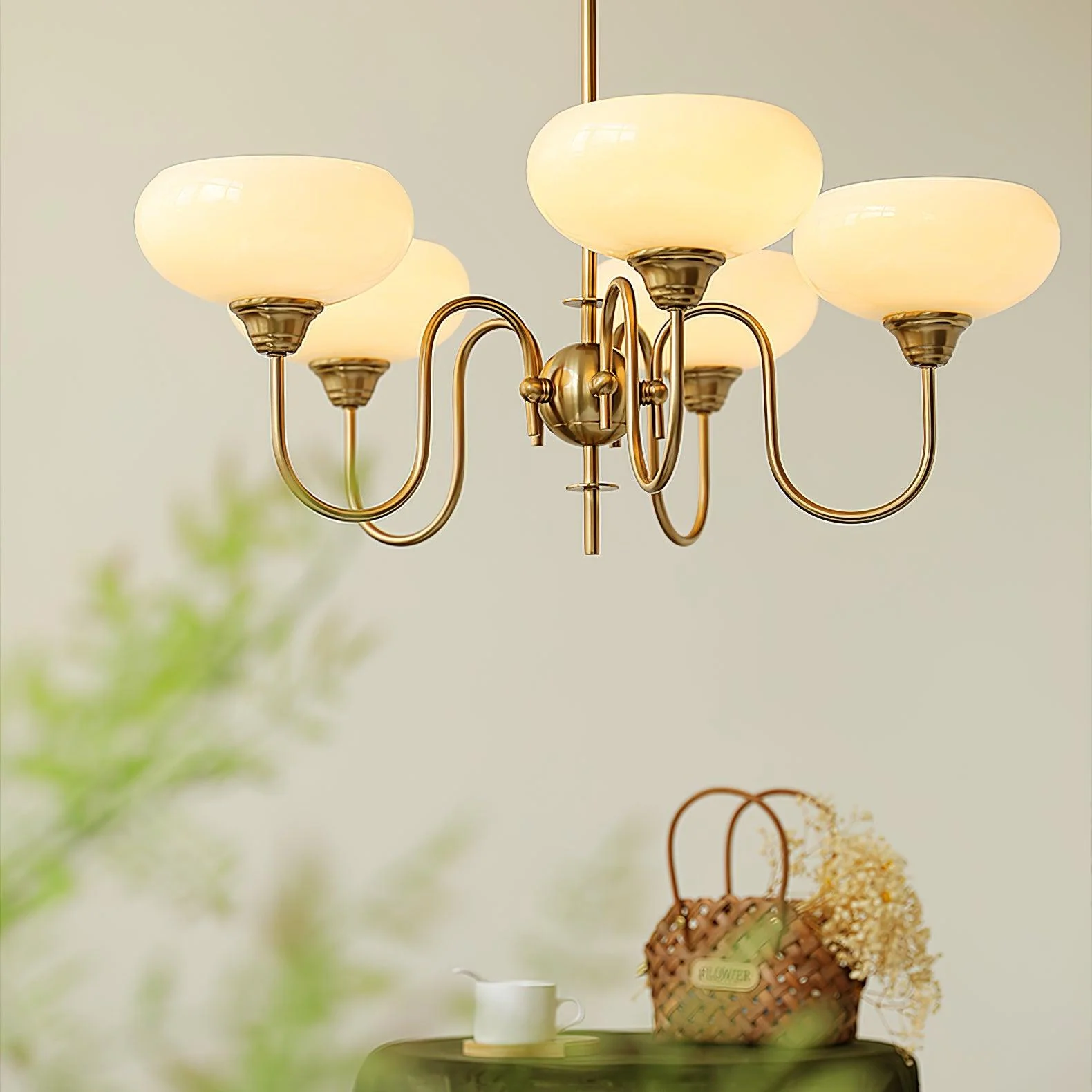 Creamy Persimmon Chandelier - Image 4