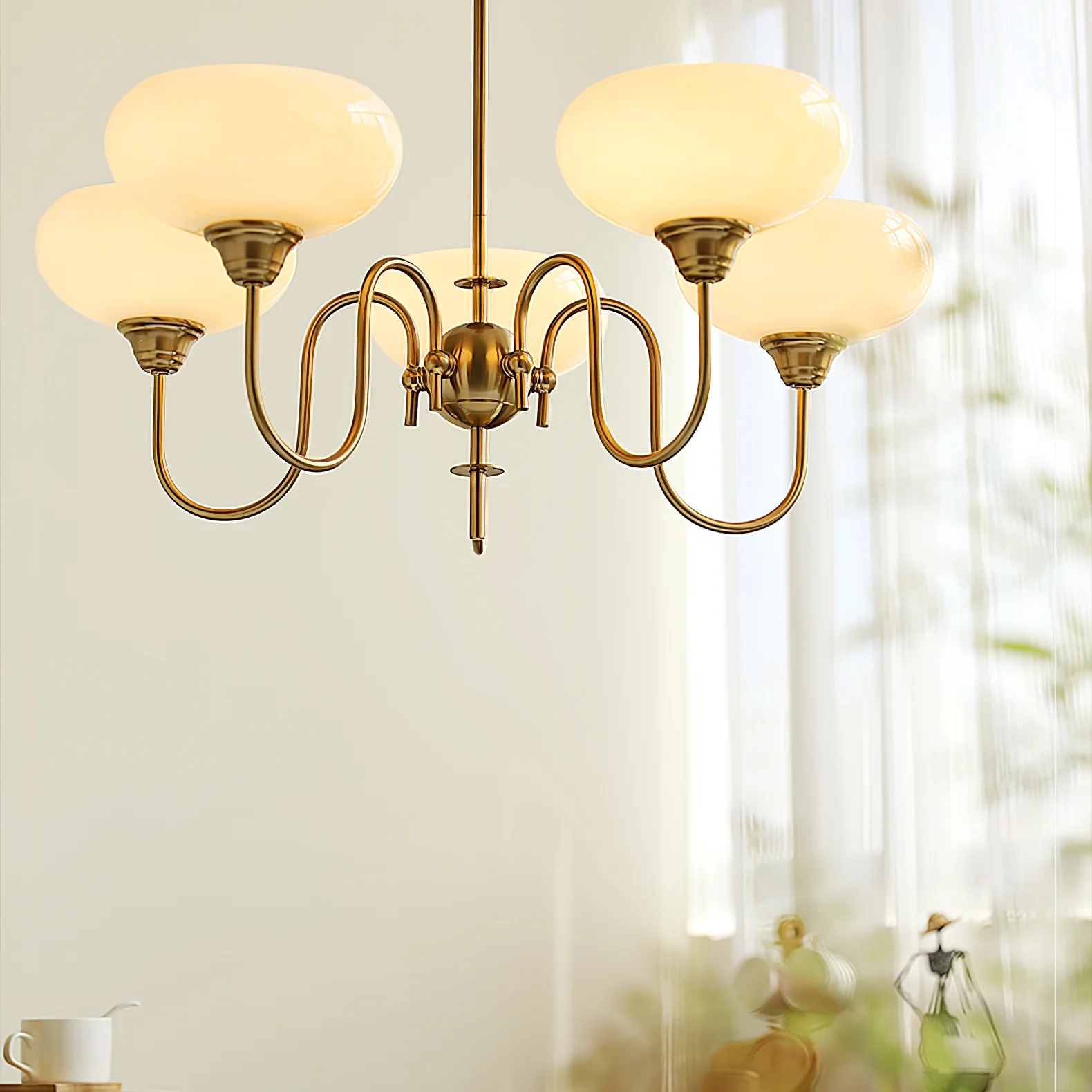 Creamy Persimmon Chandelier - Image 47