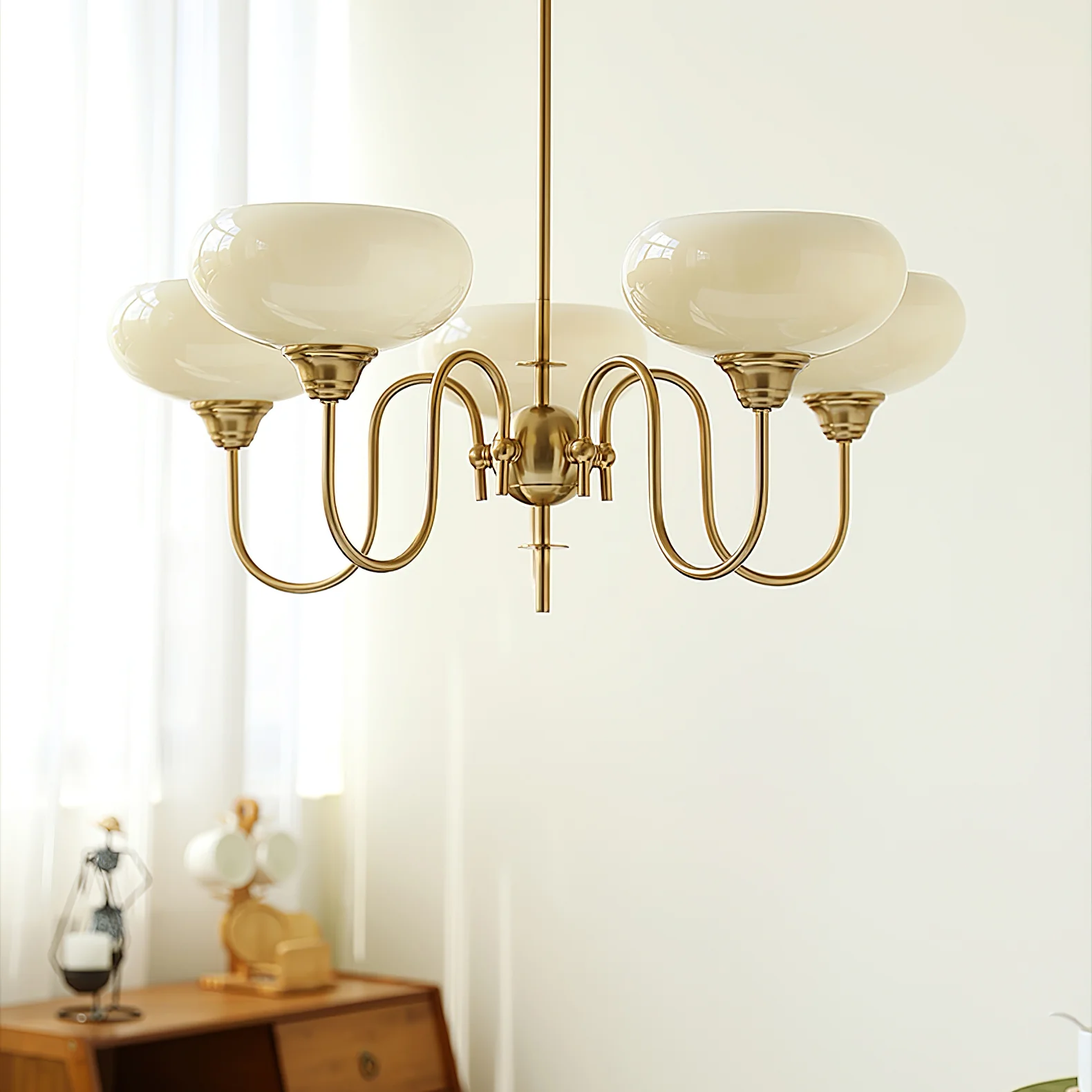 Creamy Persimmon Chandelier - Image 48