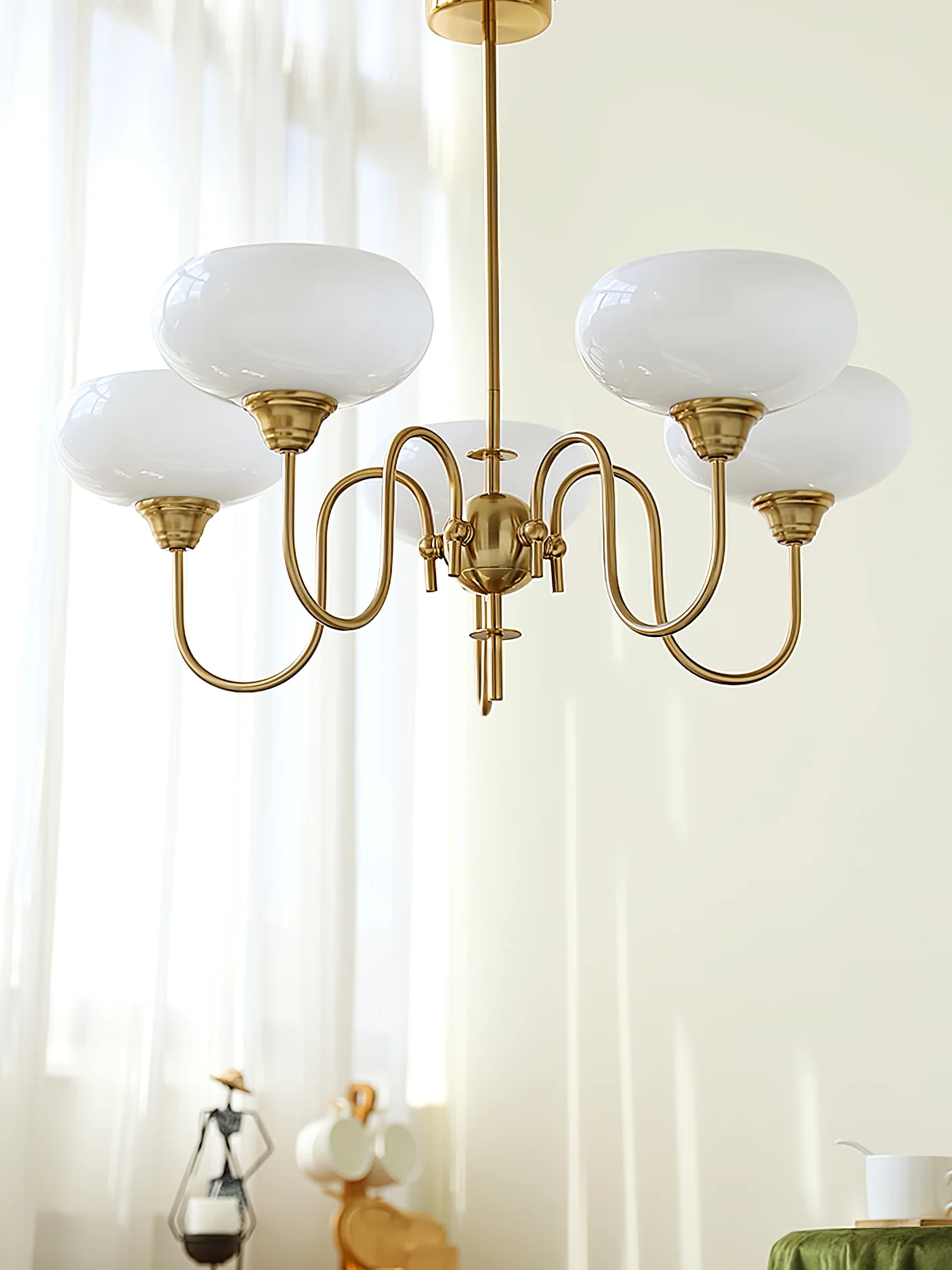 Creamy Persimmon Chandelier - Image 50