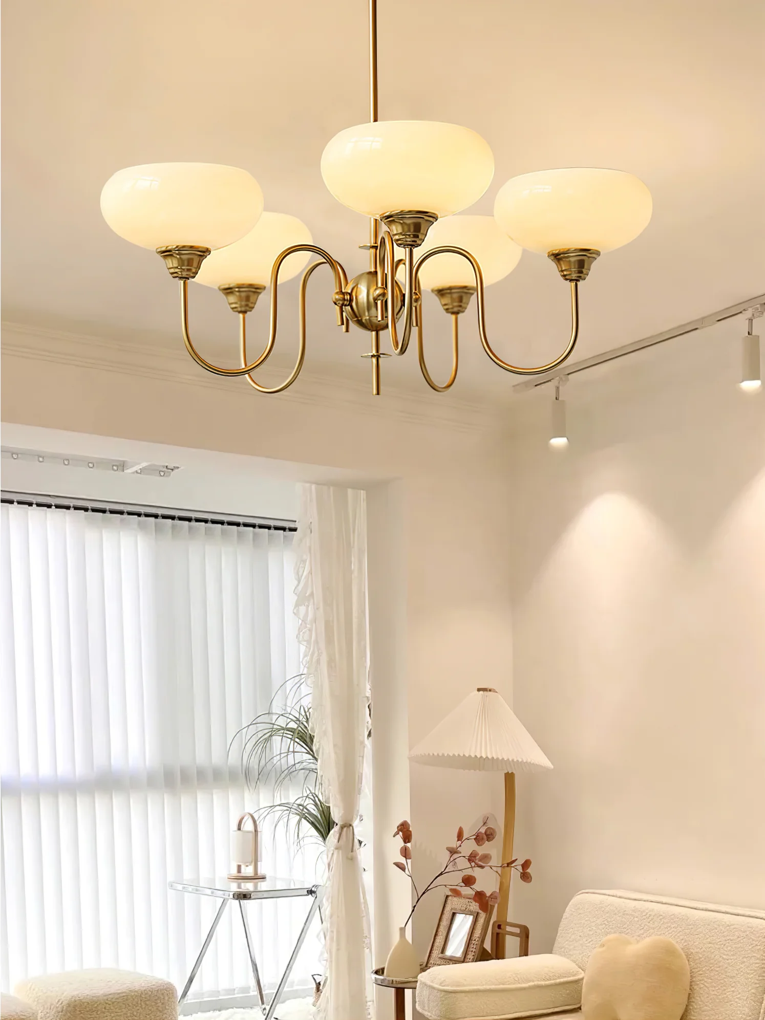 Creamy Persimmon Chandelier - Image 56