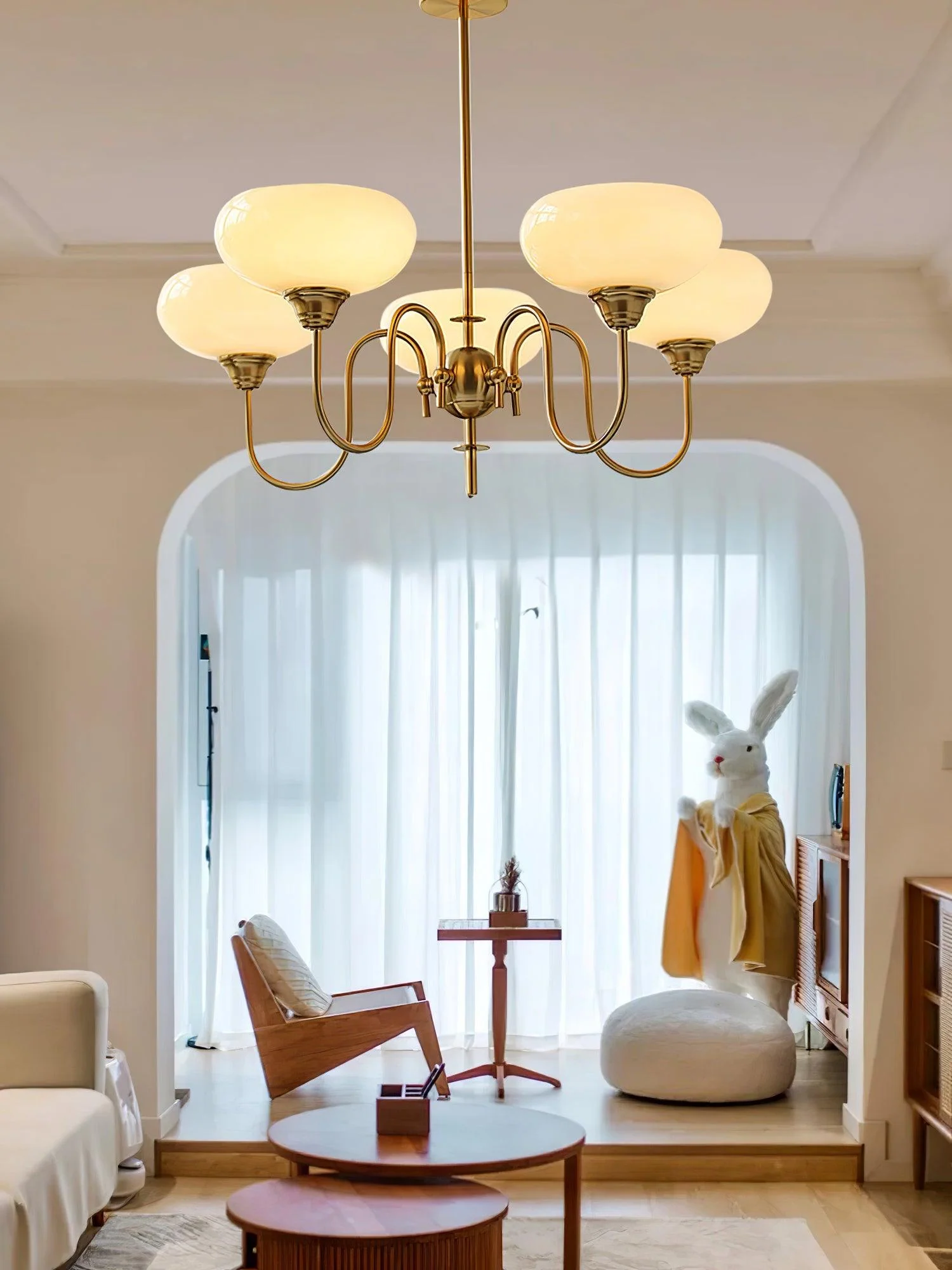 Creamy Persimmon Chandelier - Image 9