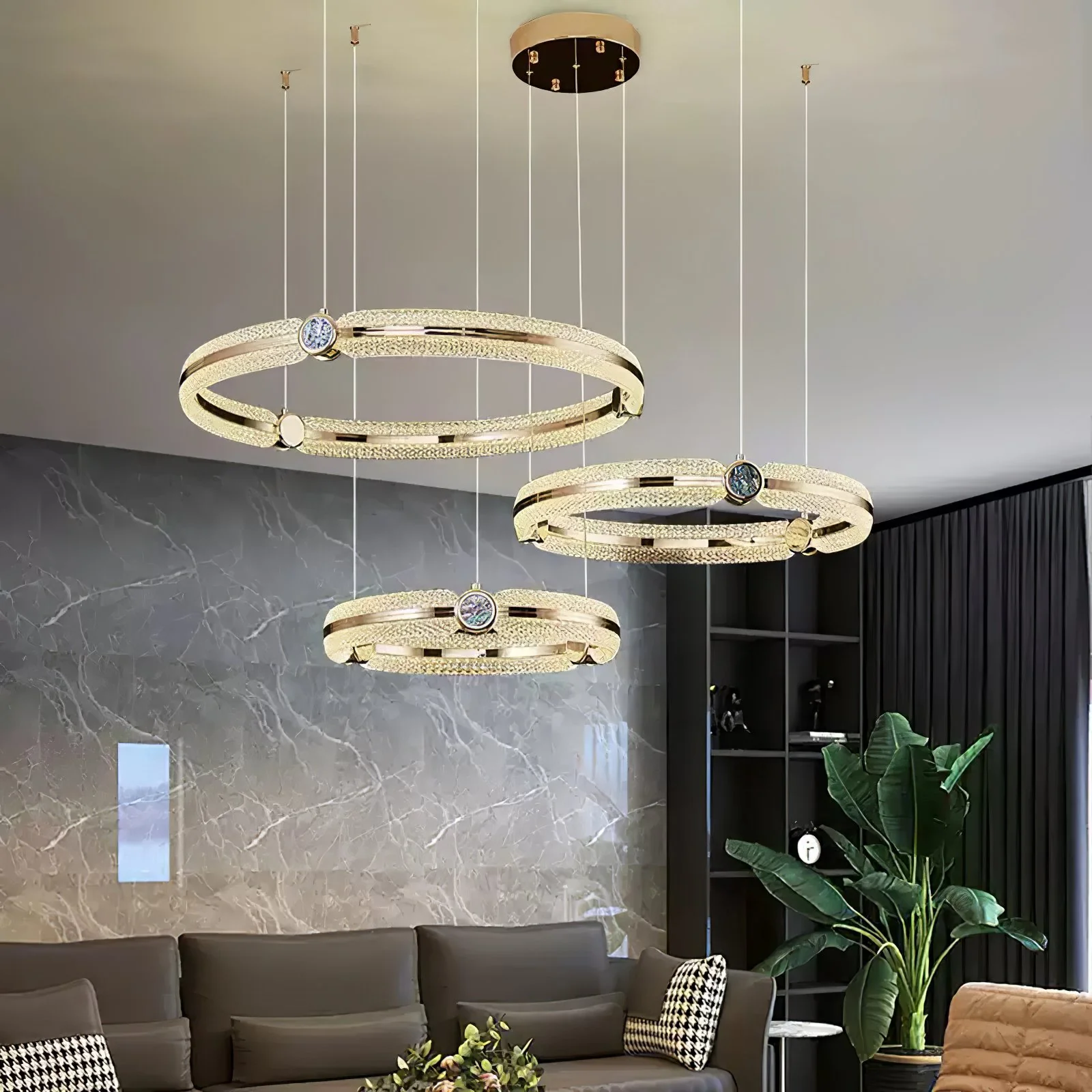 Creative Ring Chandelier - Image 10