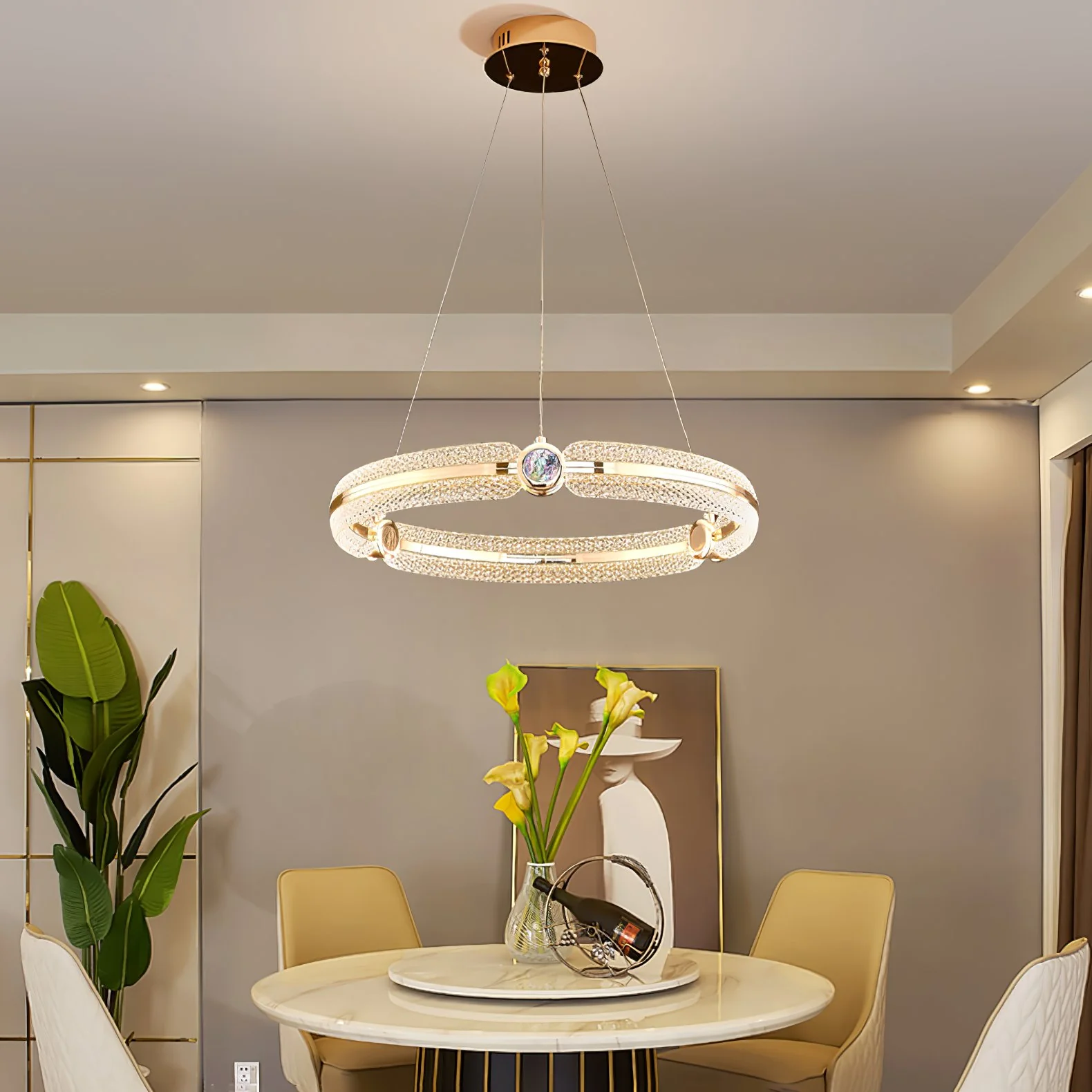 Creative Ring Chandelier - Image 14