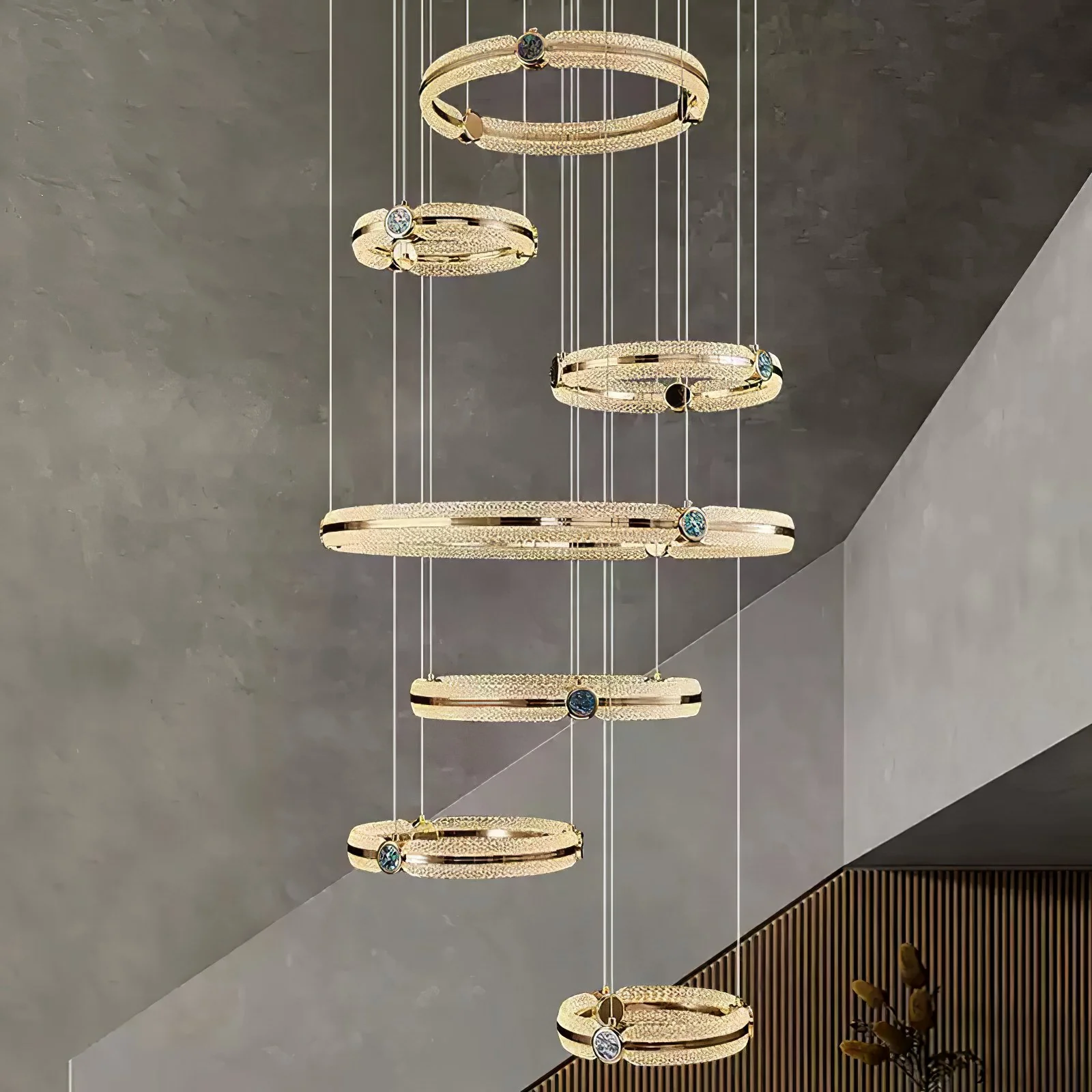 Creative Ring Chandelier - Image 17
